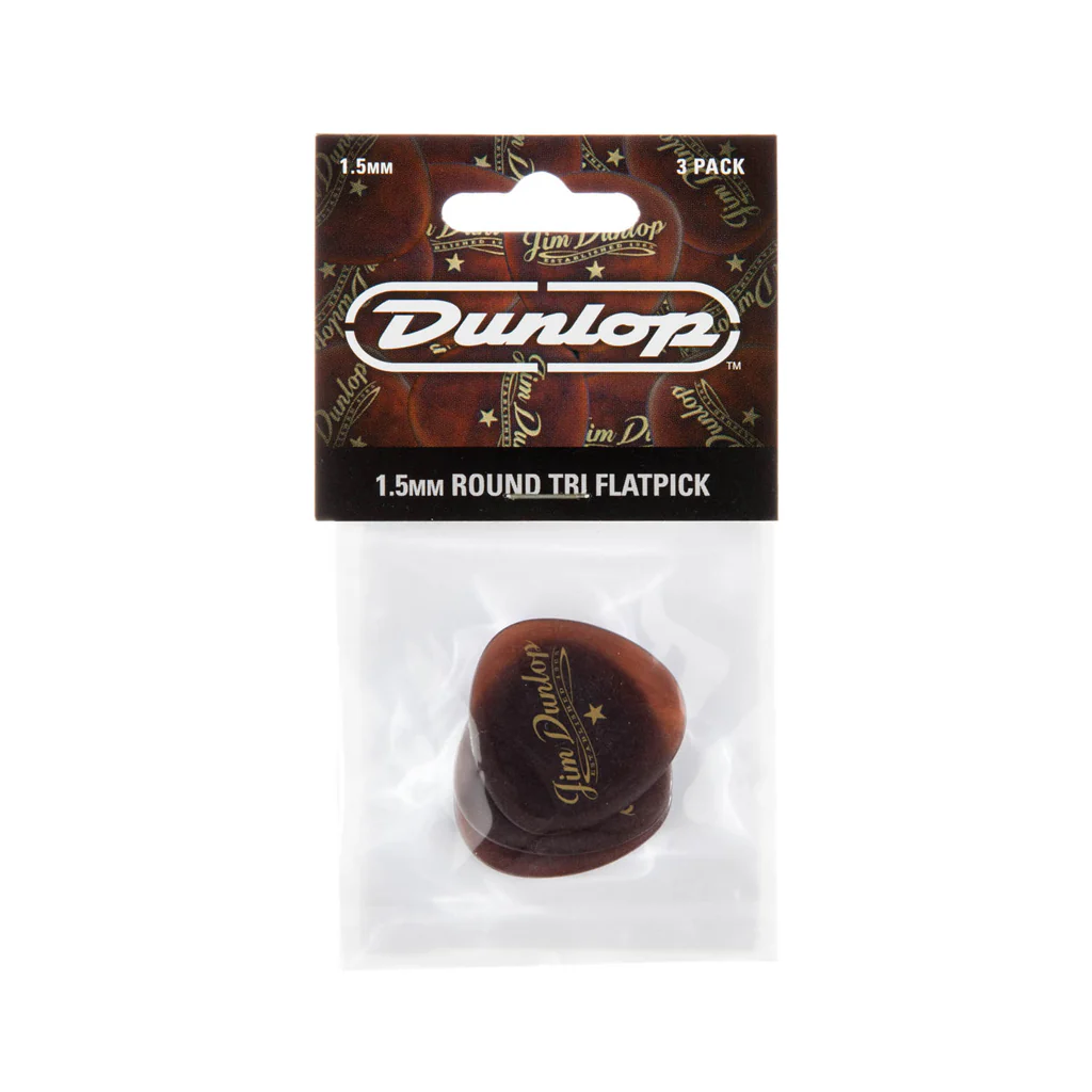 Jim Dunlop 494 Americana Round Triangle Picks, 3-Pack - Image 3