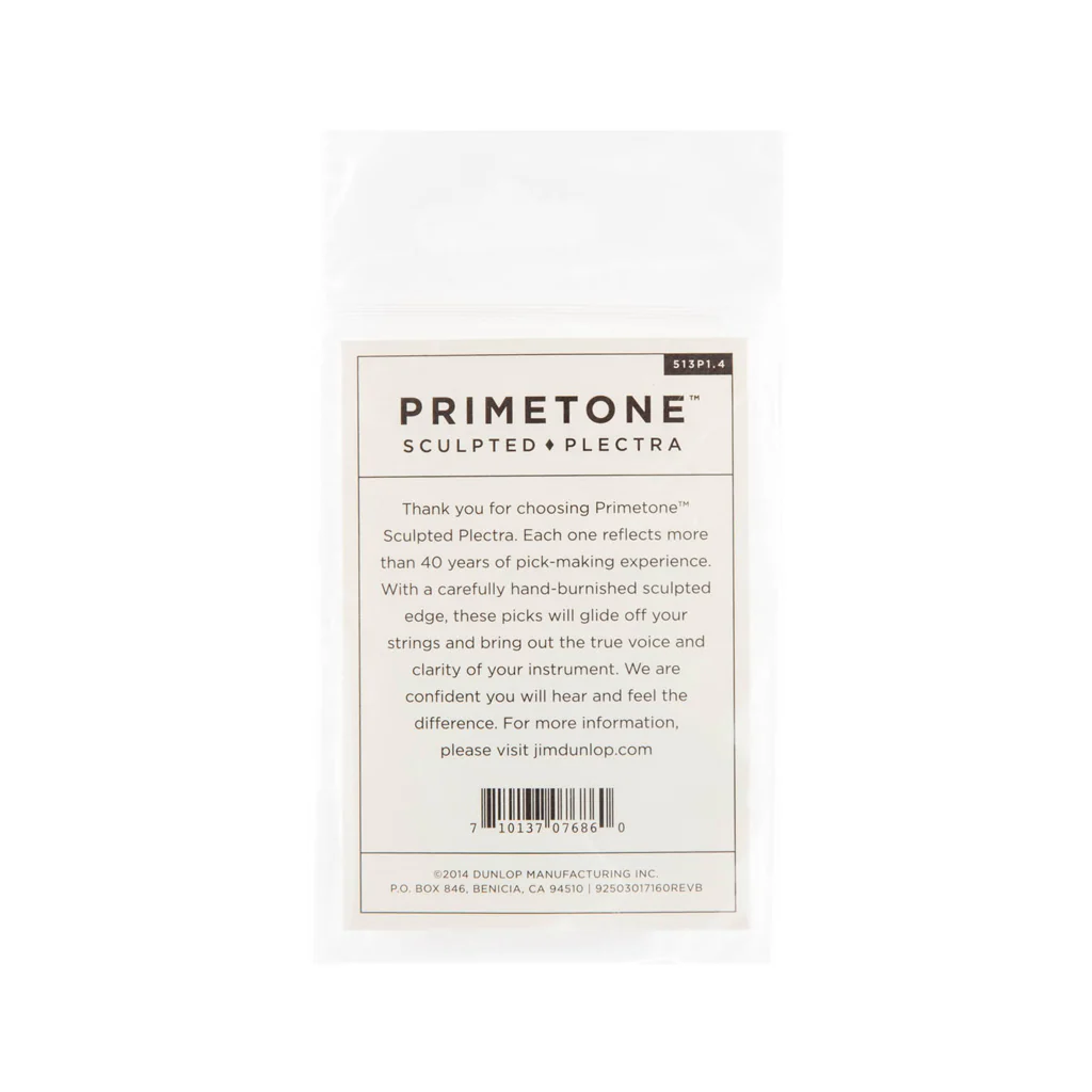 Jim Dunlop 513 Primetone Triangle Smooth Pick, 1.4mm, 3-Pack - Image 2