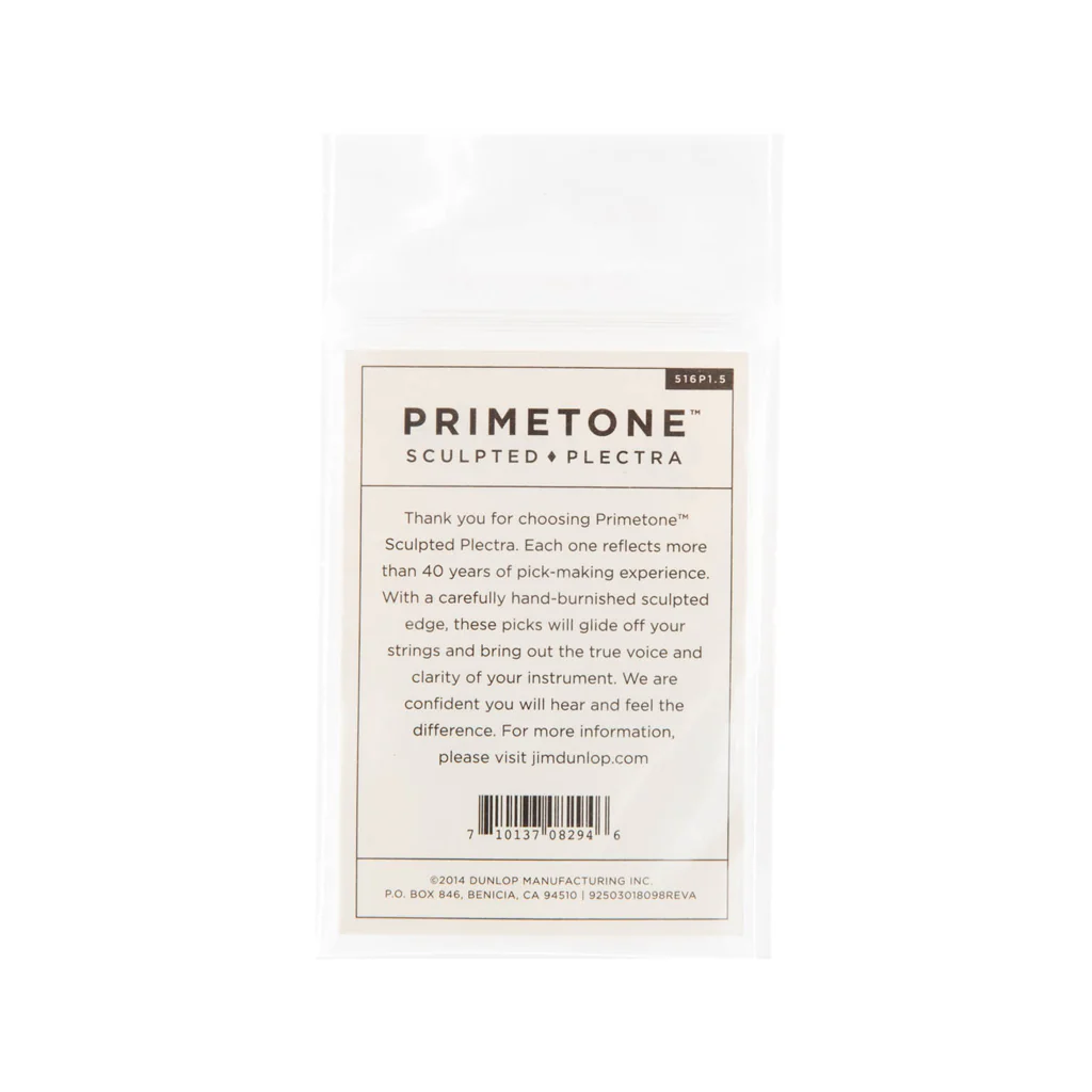 Jim Dunlop 514 Primetone Small Triangle Grip Pick, 1.5mm, 3-Pack - Image 2