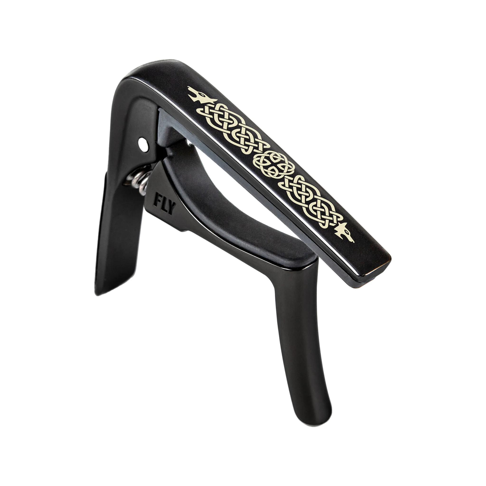 Jim Dunlop 63CBKC Trigger Fly Celtic Knot Edition Curved Capo, Black