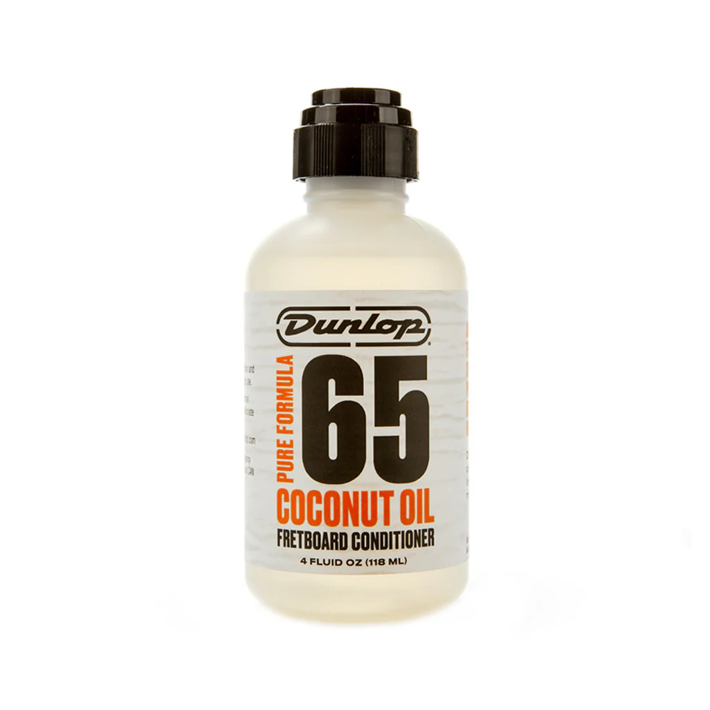 Jim Dunlop 6634 Pure Formula 65 Coconut Oil Fretboard Conditioner, 4 oz