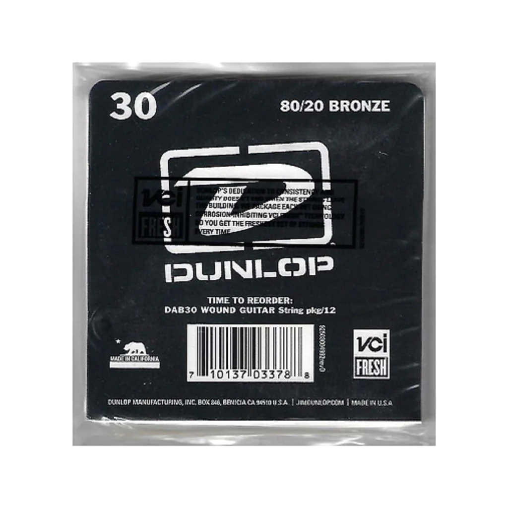 Jim Dunlop Acoustic Guitar String Bronze, 0.030 Wound - Image 2