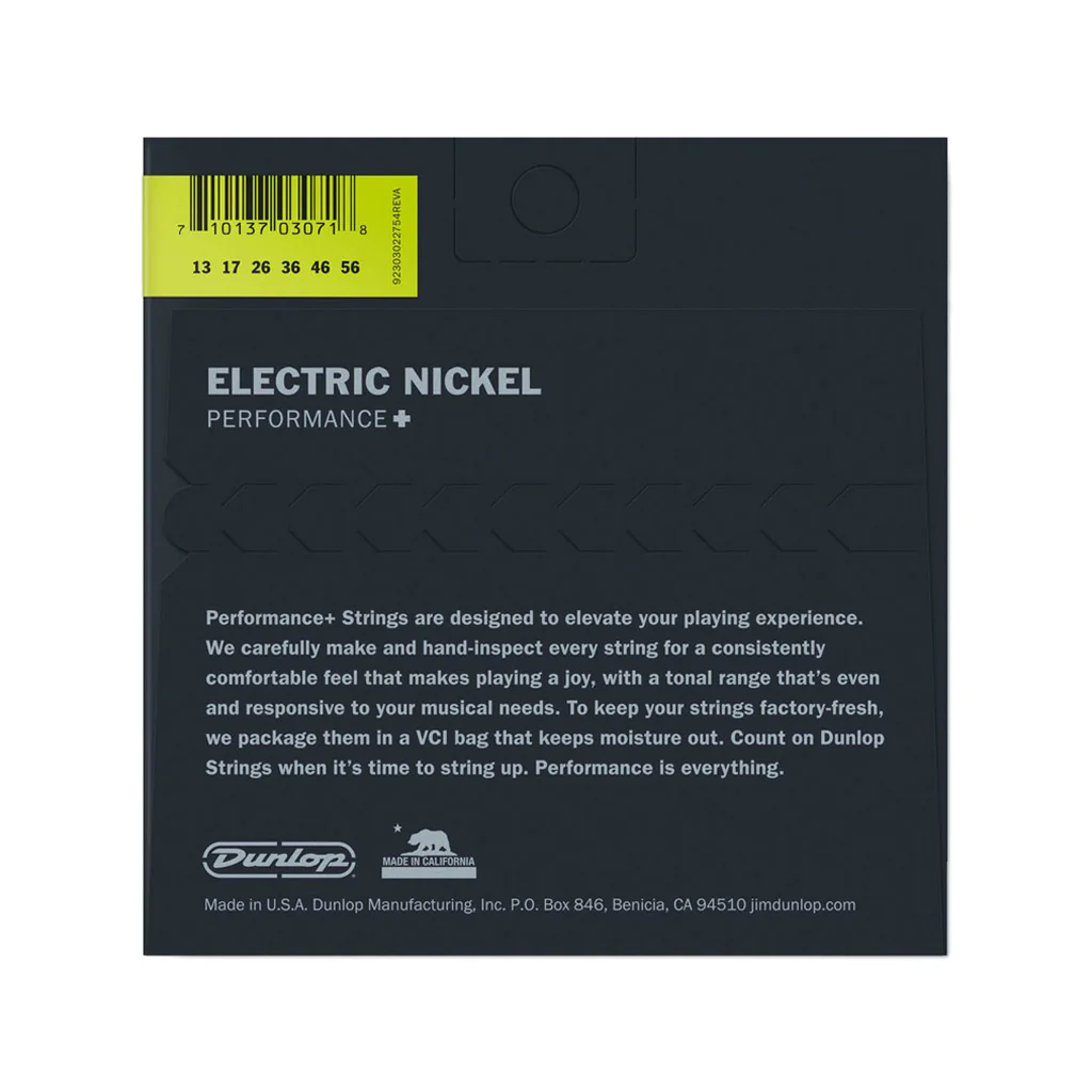 Jim Dunlop DEN1356 Performance+ Nickel Wound Electric Guitar Strings, X Heavy Hybrid, 13-56 - Image 2