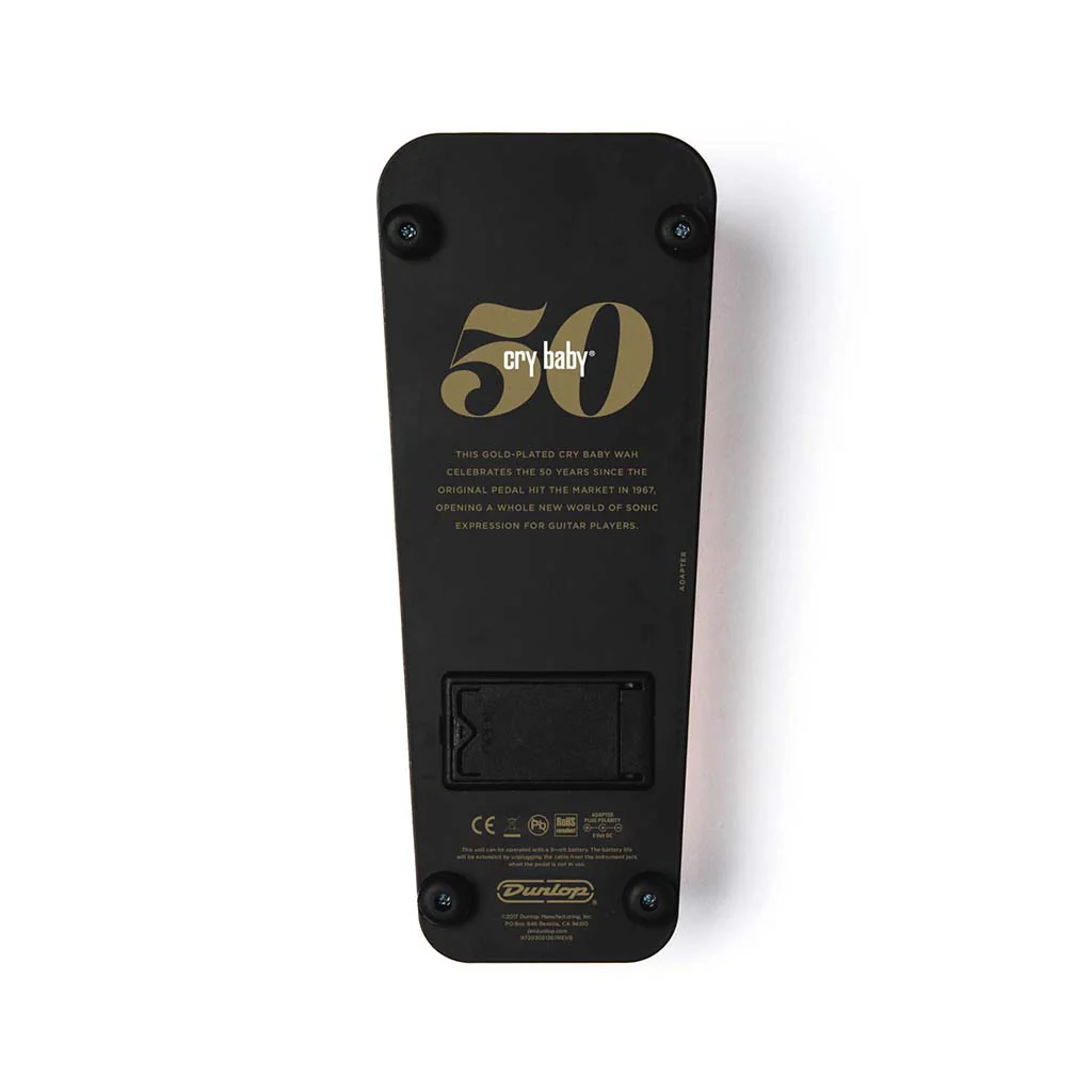 Jim Dunlop GCB95G Gold Cry Baby Wah Guitar Effects Pedal - Image 6