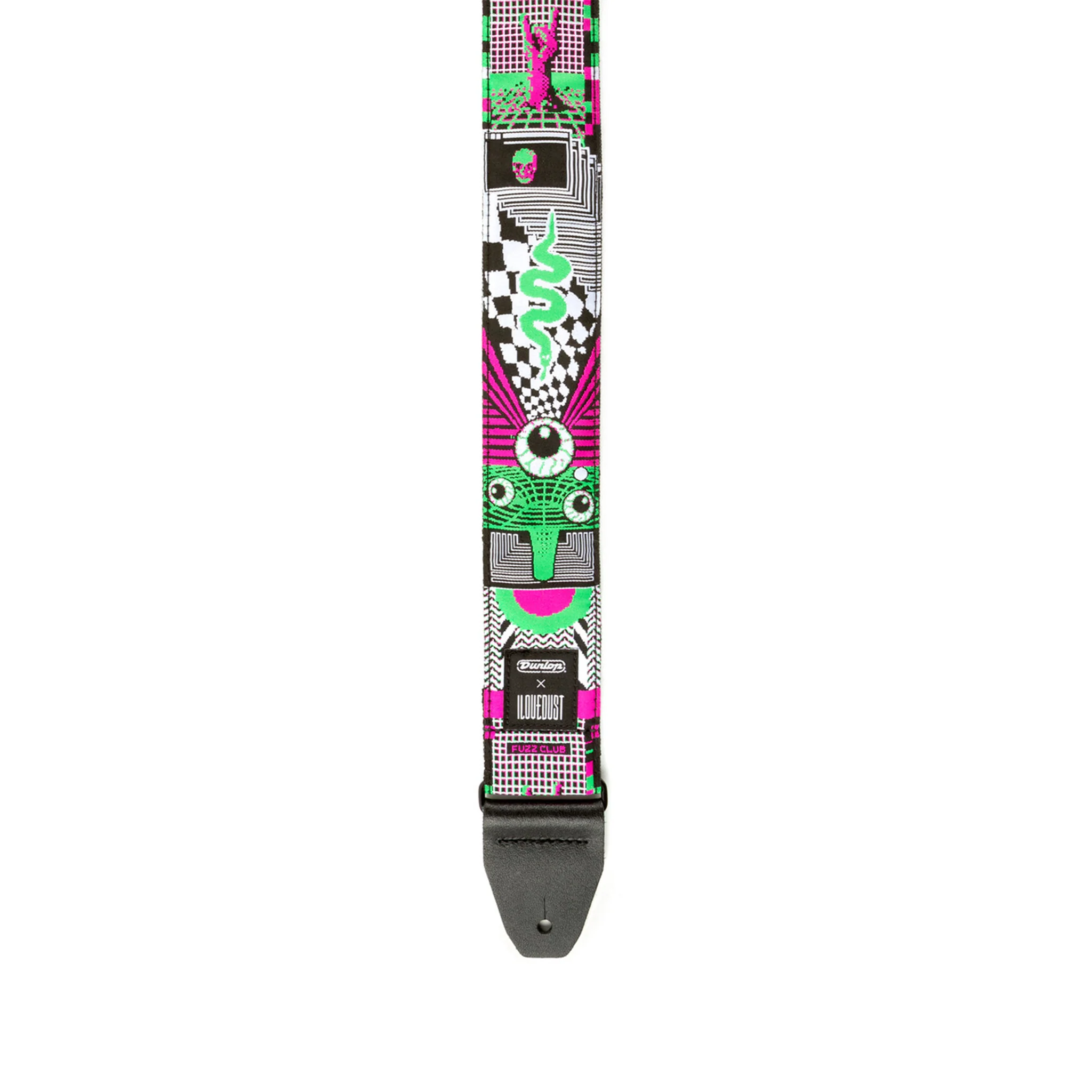 Jim Dunlop ILD14 I Love Dust Mnemonic Fuzz Guitar Strap - Image 2
