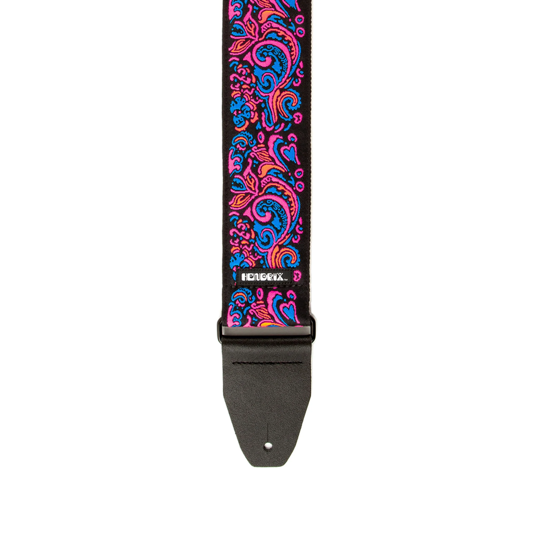 Jim Dunlop JH28 Jimi Hendrix Blacklight Love Drops Pink Guitar Strap - Image 2