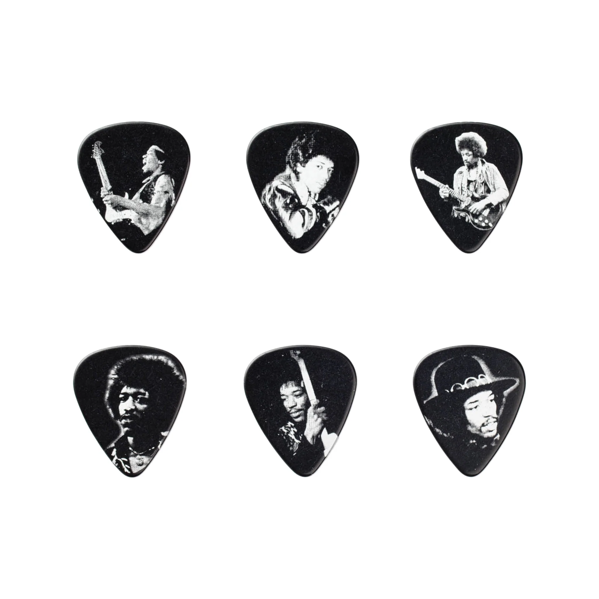 Jim Dunlop JHPT05H Jimi Hendrix Silver Portrait Pick Tin, Heavy - Image 2