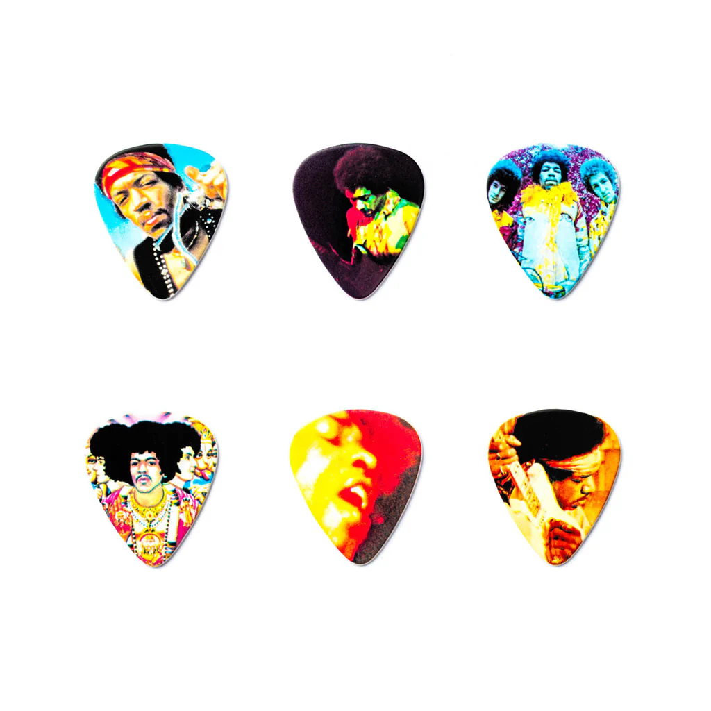 Jim Dunlop JHPT08H Jimi Hendrix Hendrix Montage Heavy Pick Tin - Image 2