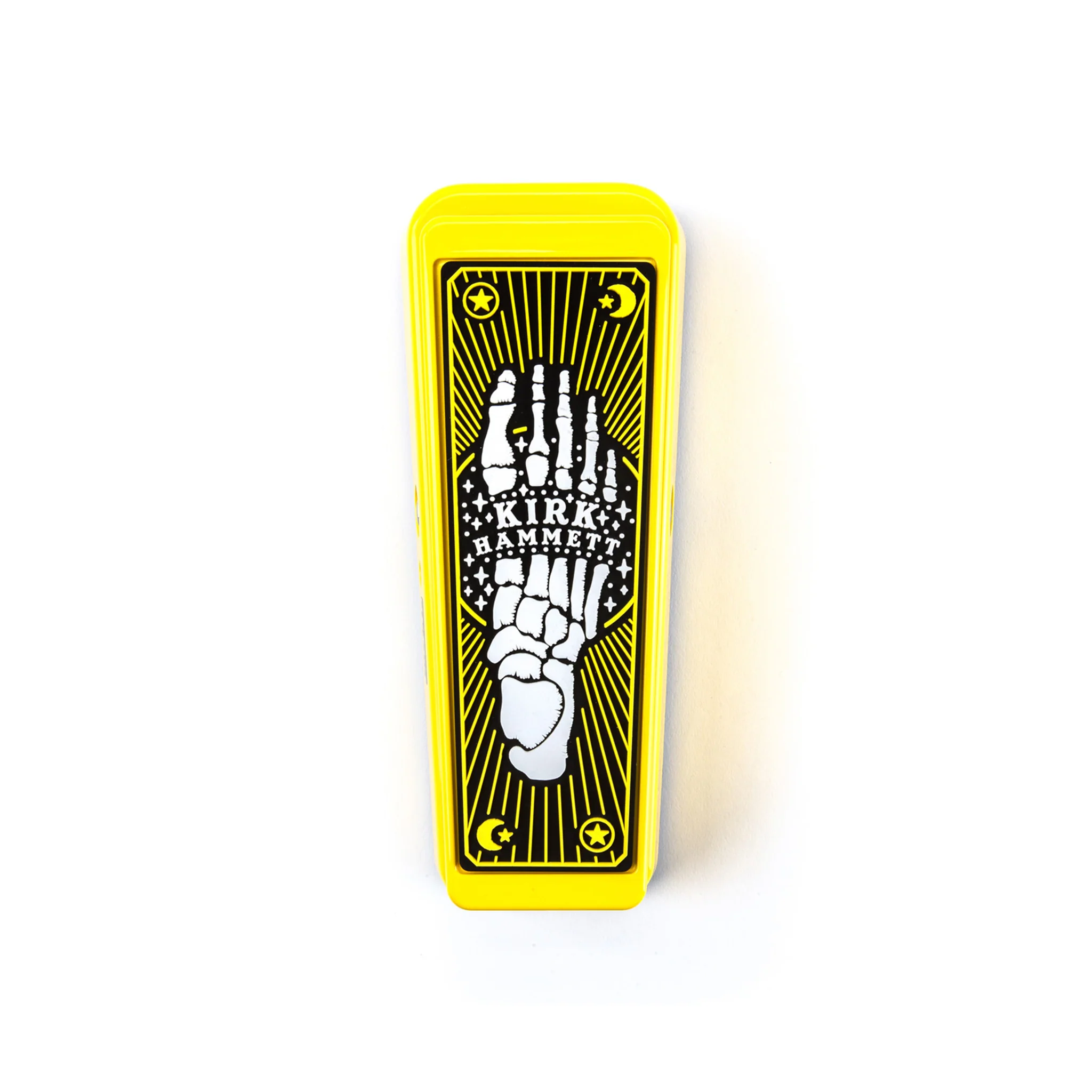 Jim Dunlop KH95Y Kirk Hammet Signature Cry Baby Wah Guitar Effects Pedal, Yellow Sparkle - Image 4