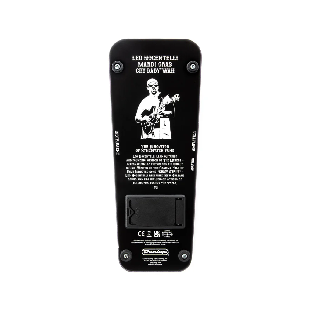 Jim Dunlop LN95 Leo Nocentelli Cry Baby Mardi Gras Wah Guitar Effects Pedal - Image 6