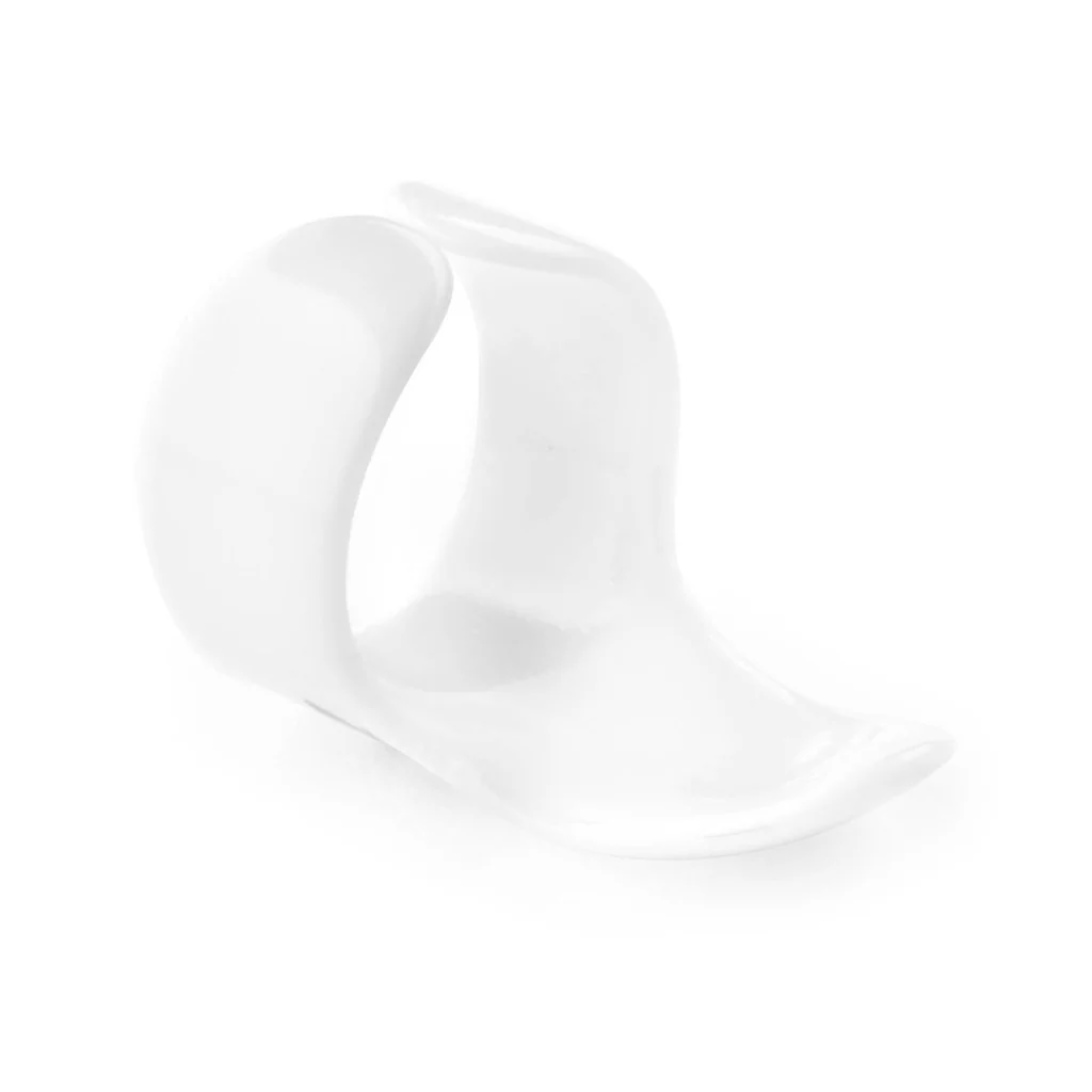 Jim Dunlop Plastic Fingerpick, White, Large, 12pcs - Image 2