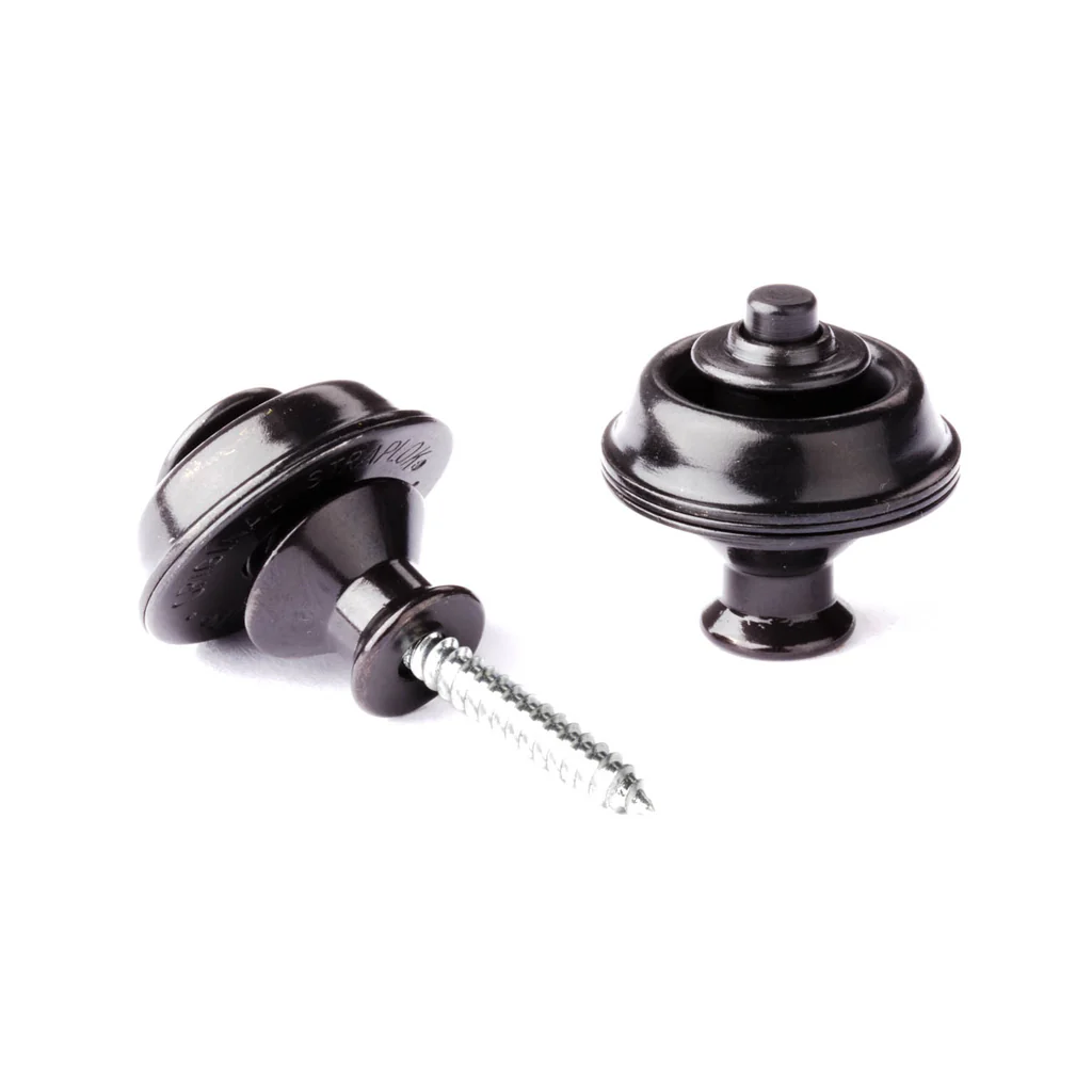 Jim Dunlop SLS1033BK Straplok Dual Design Strap Retainers, Black Oxide - Image 2