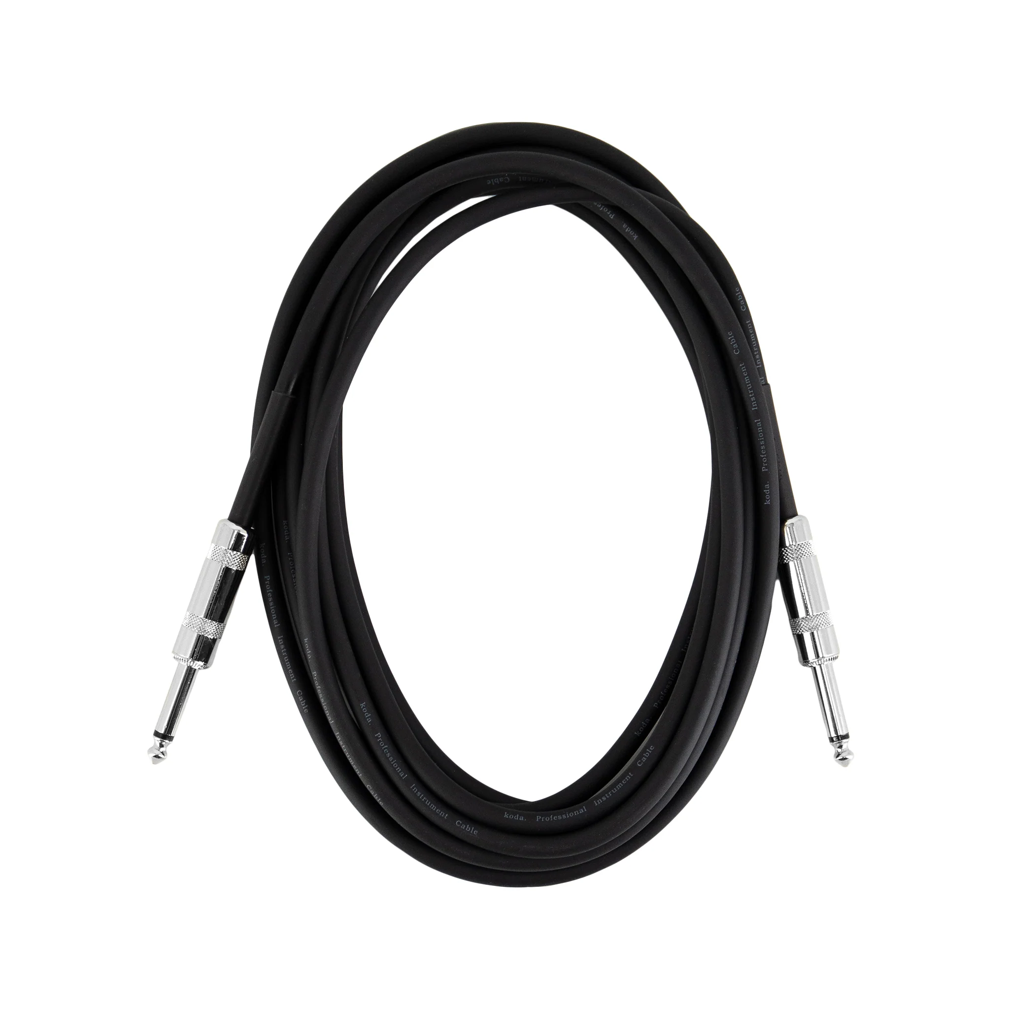 koda essential KIC15 Straight-Straight Instrument Cable, 15ft, Black - Image 3