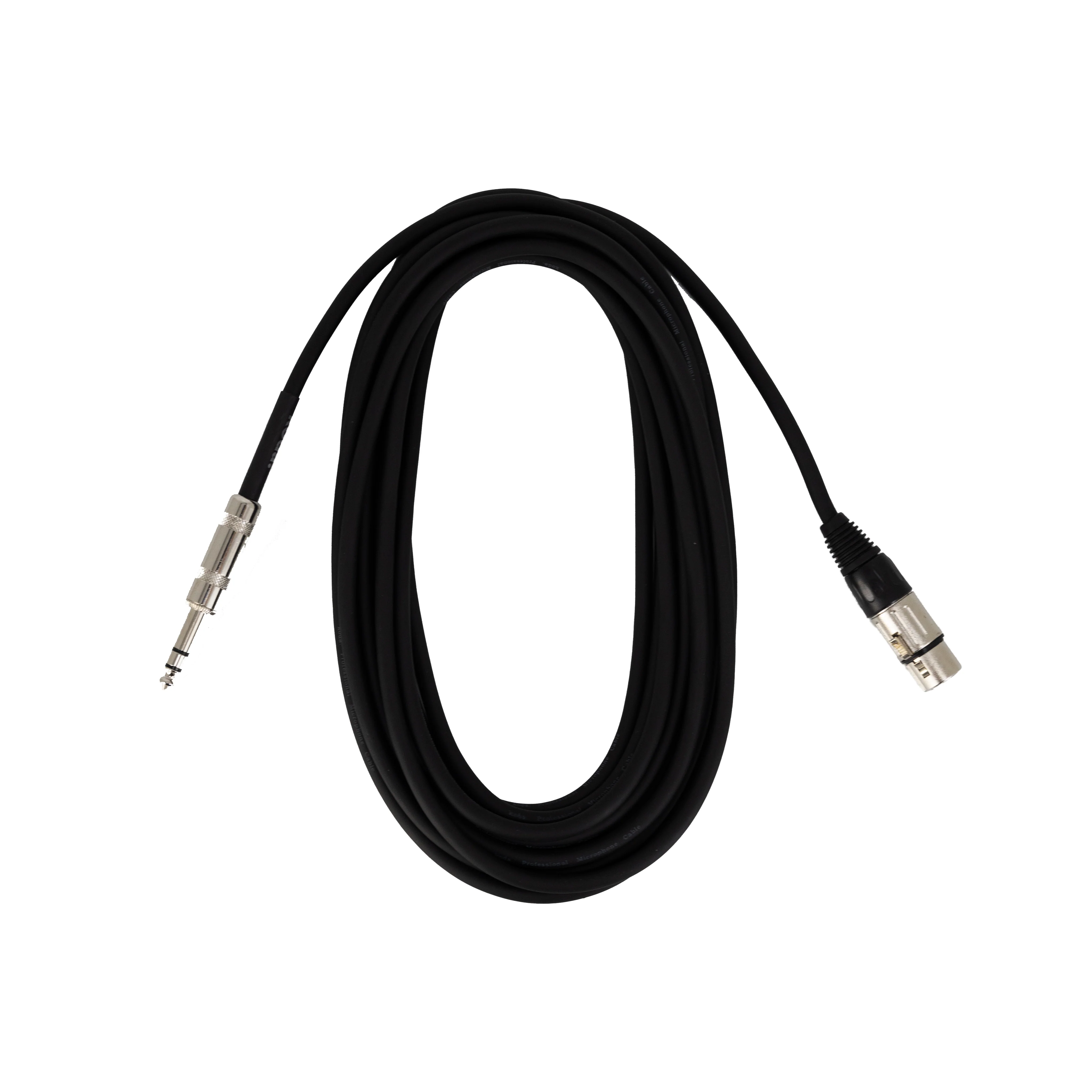koda essential XLR (Female) to 1/4inch Microphone Cable, 20ft, Black - Image 3