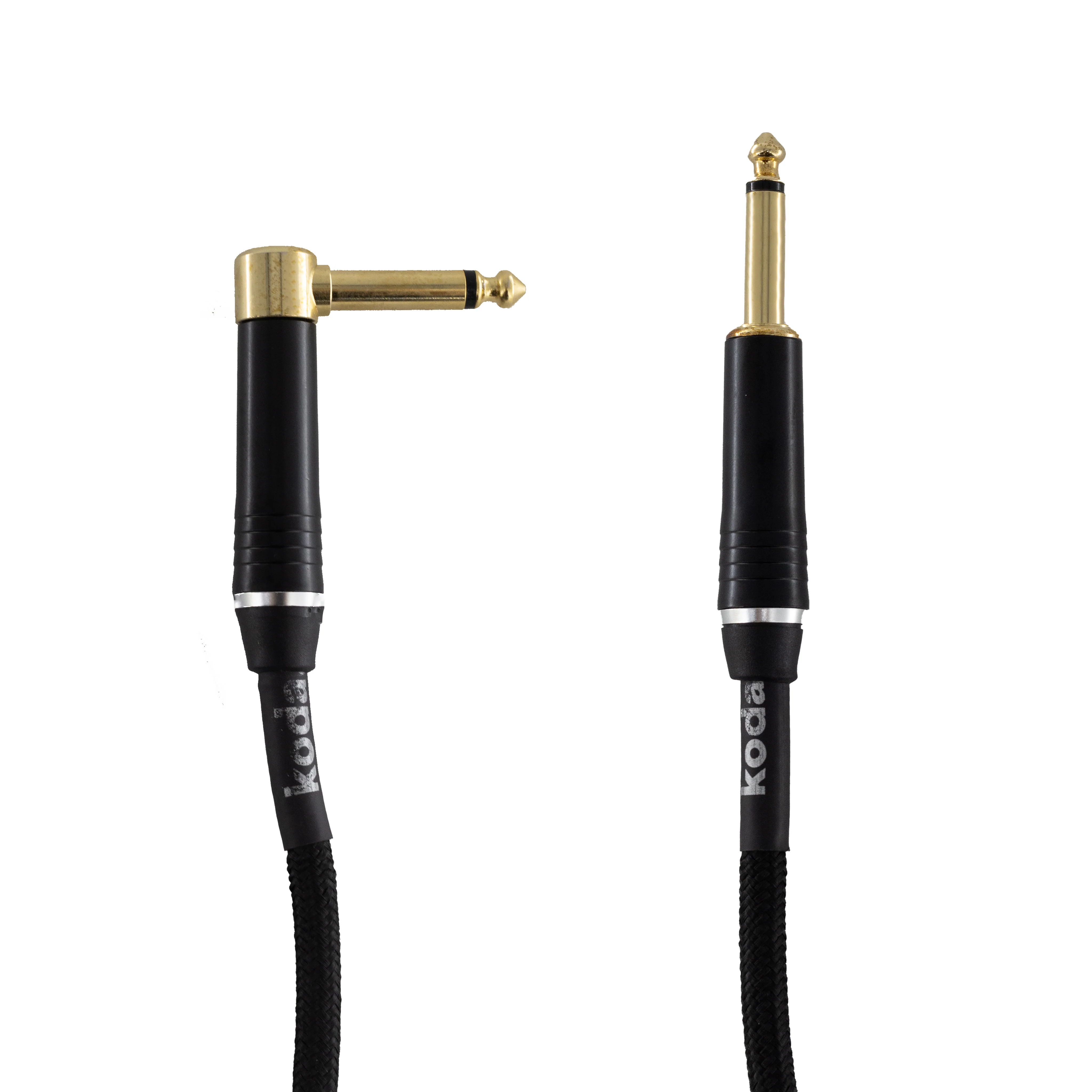 koda plus KIC10TW Straight-Angled Instrument Cable, 10ft, Black Tweed - Image 4