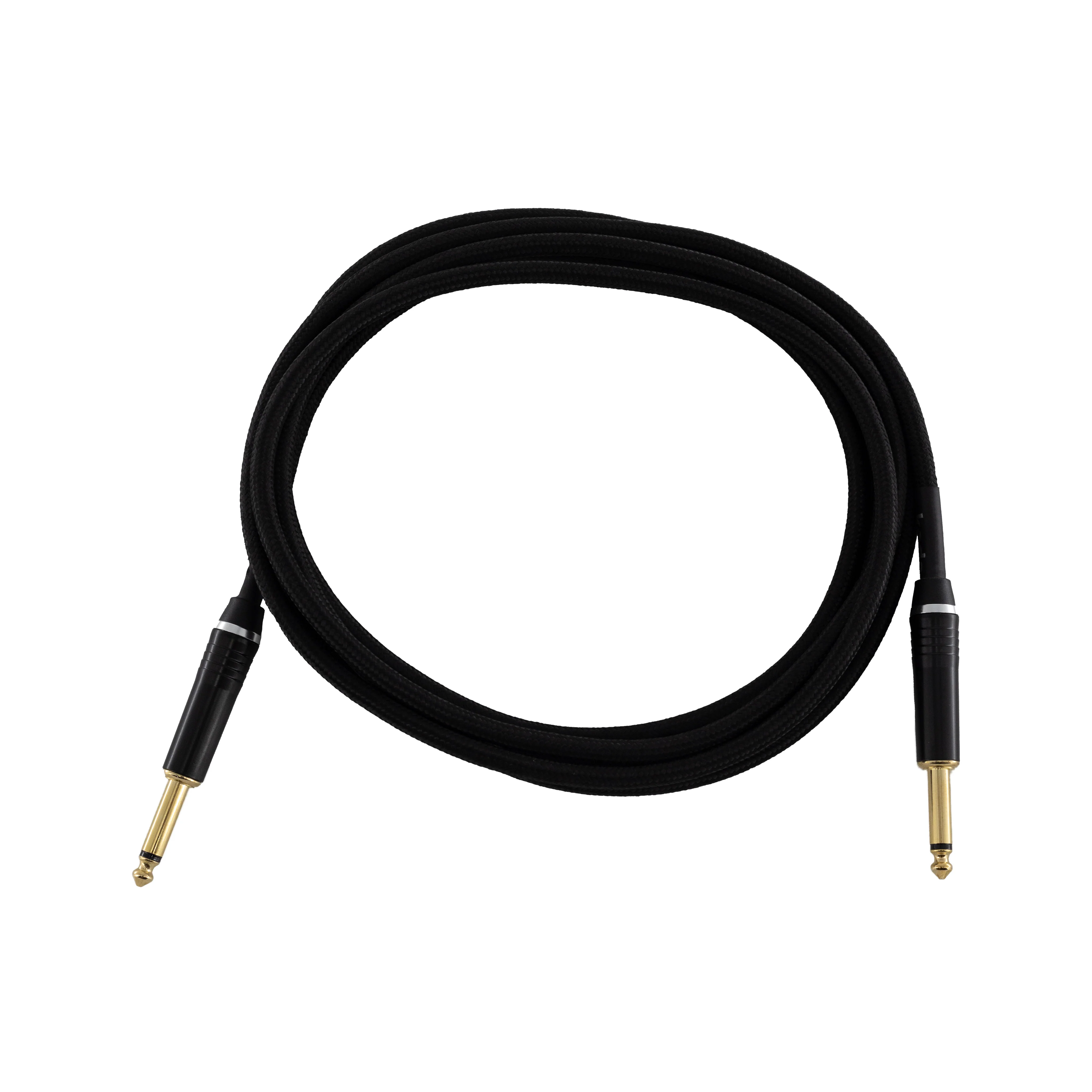 koda plus KIC10TW Straight-Straight Instrument Cable, 10ft, Black Tweed - Image 3