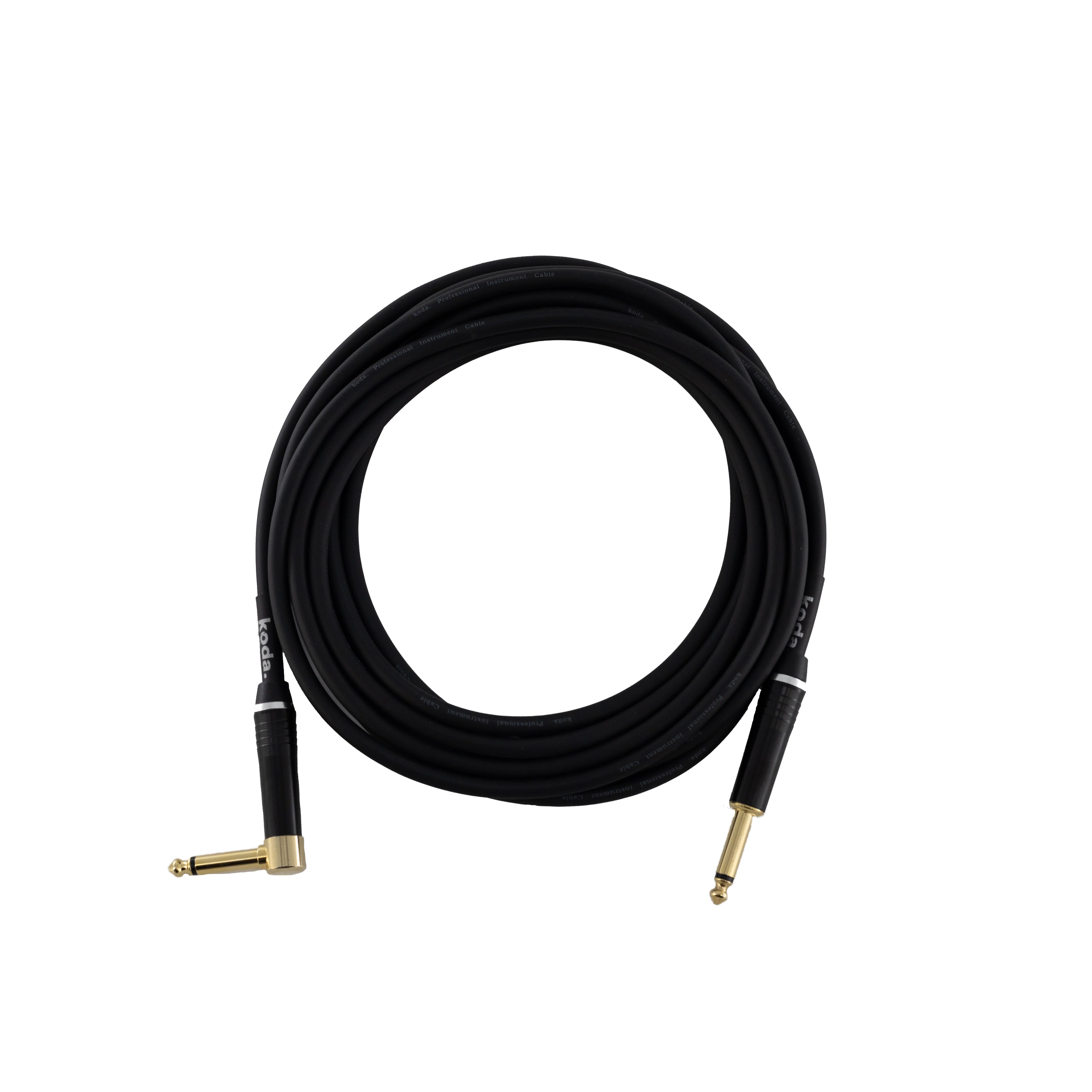 koda plus KIC15RA Straight-Angled Instrument Cable, 15ft, Black - Image 3