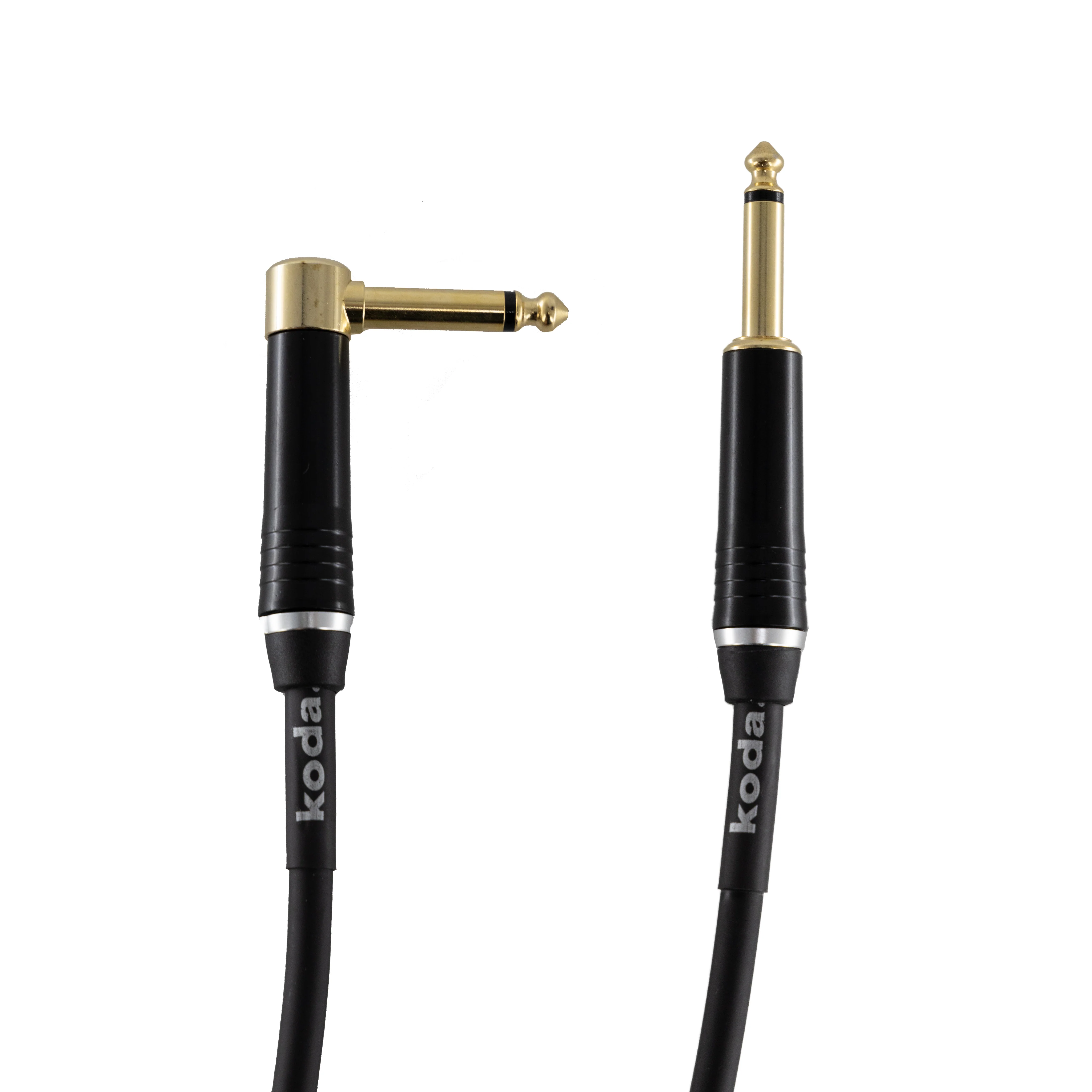 koda plus KIC15RA Straight-Angled Instrument Cable, 15ft, Black - Image 4