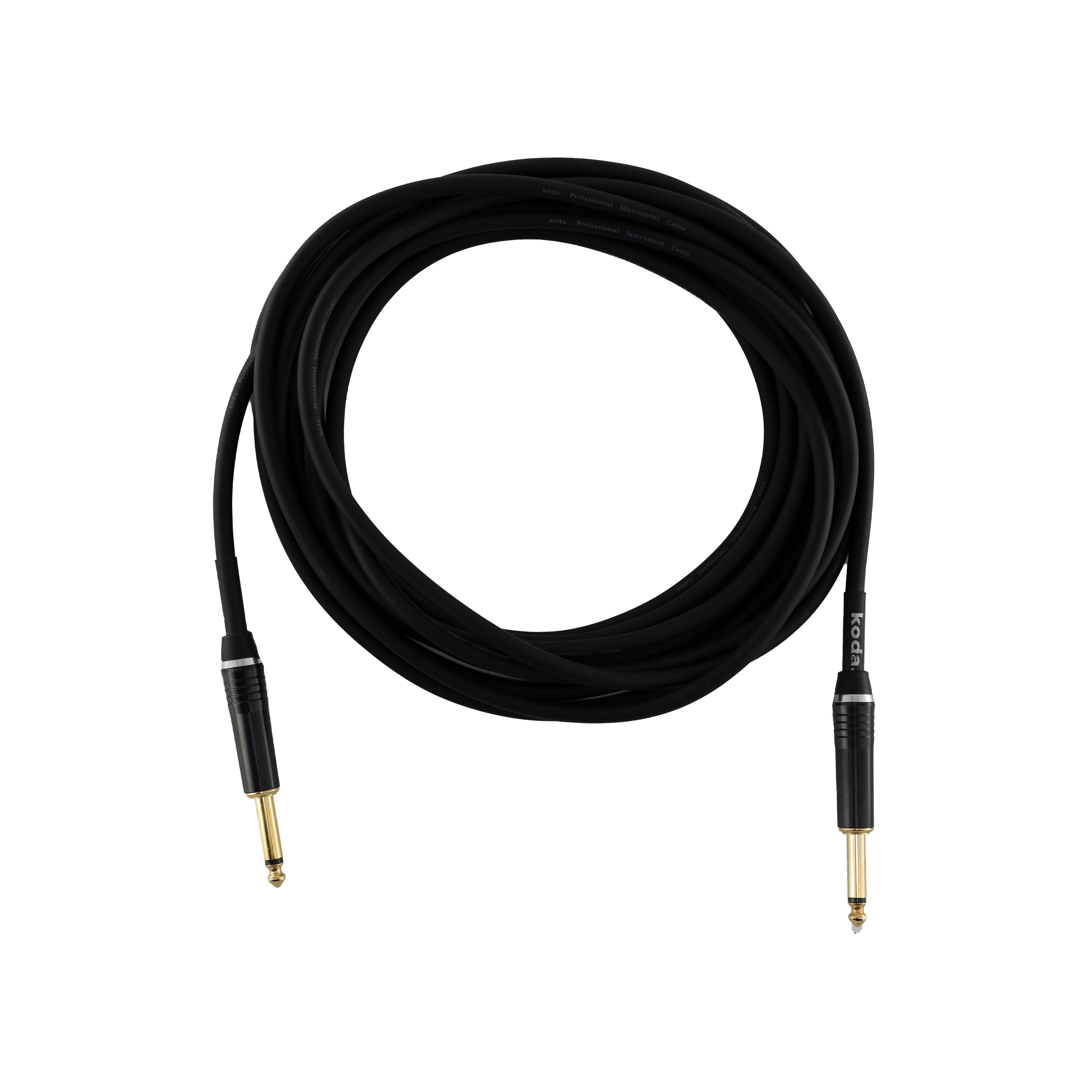 koda plus KIC20 Straight-Straight Instrument Cable, 20ft, Black - Image 3