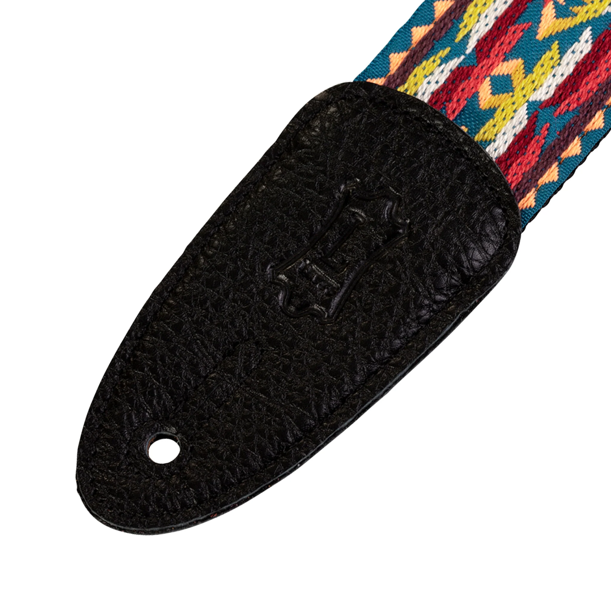 Levy's M8HT-22 2-Inch Jacquard Weave Guitar Strap, Yellow & Red Western - Image 2
