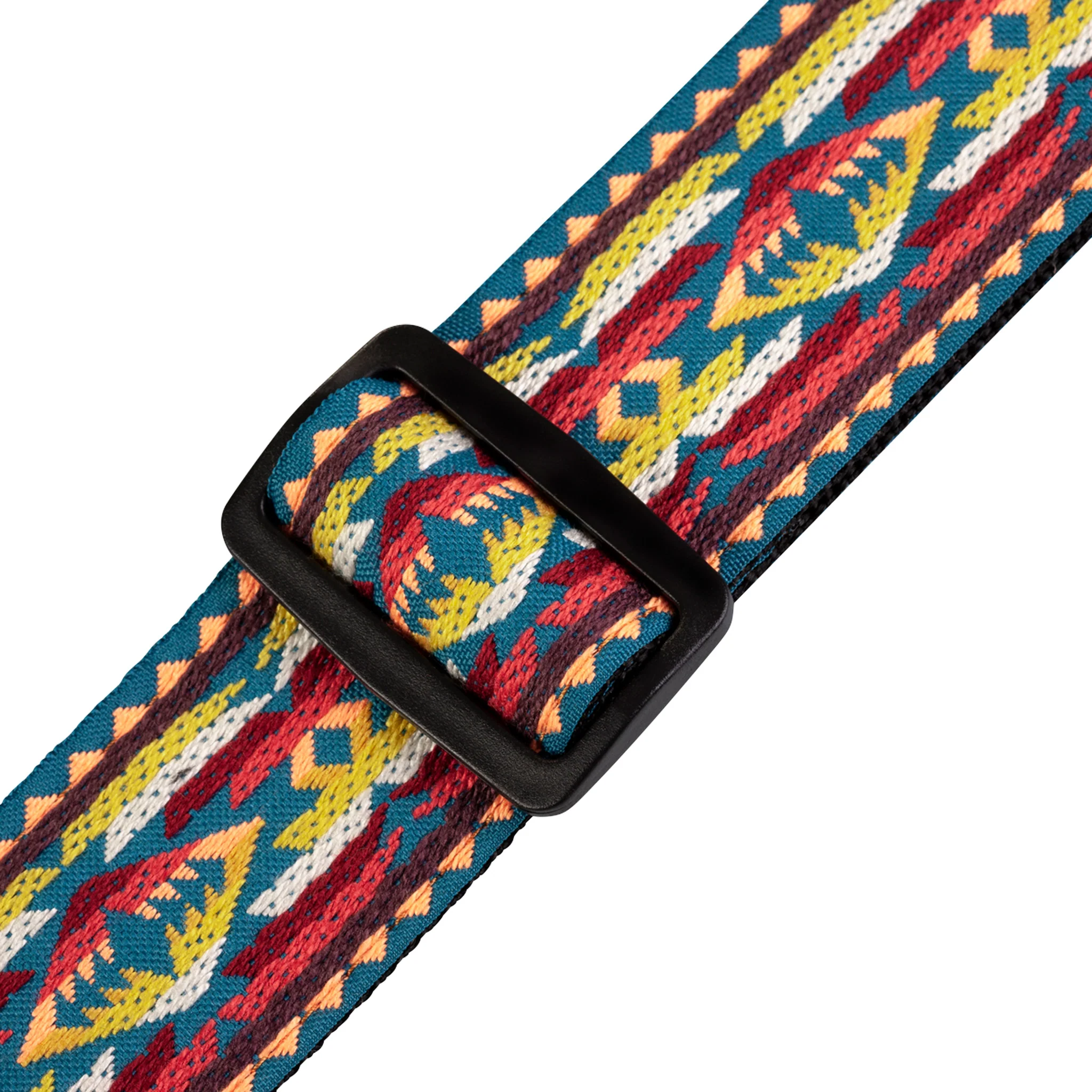 Levy's M8HT-22 2-Inch Jacquard Weave Guitar Strap, Yellow & Red Western - Image 3