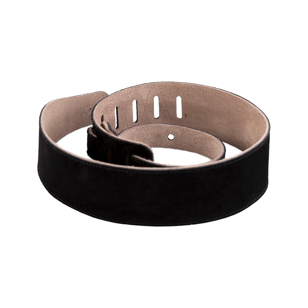 Levy's MS26 2.5inch Suede Guitar Strap, Black - Image 2