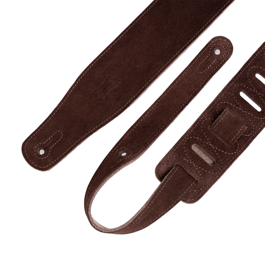 Levy's MS26 2.5inch Suede Guitar Strap, Brown - Image 3