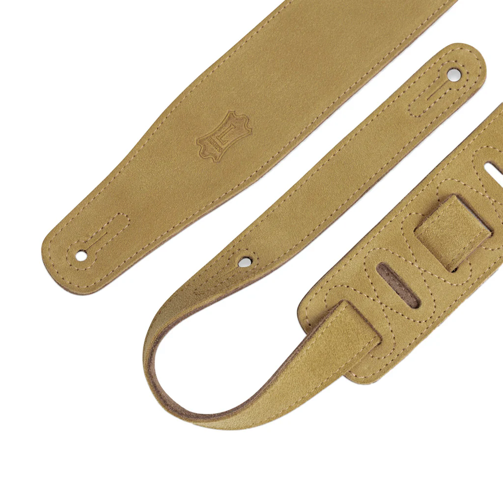 Levy's MS26 2.5inch Suede Guitar Strap, Tan - Image 3