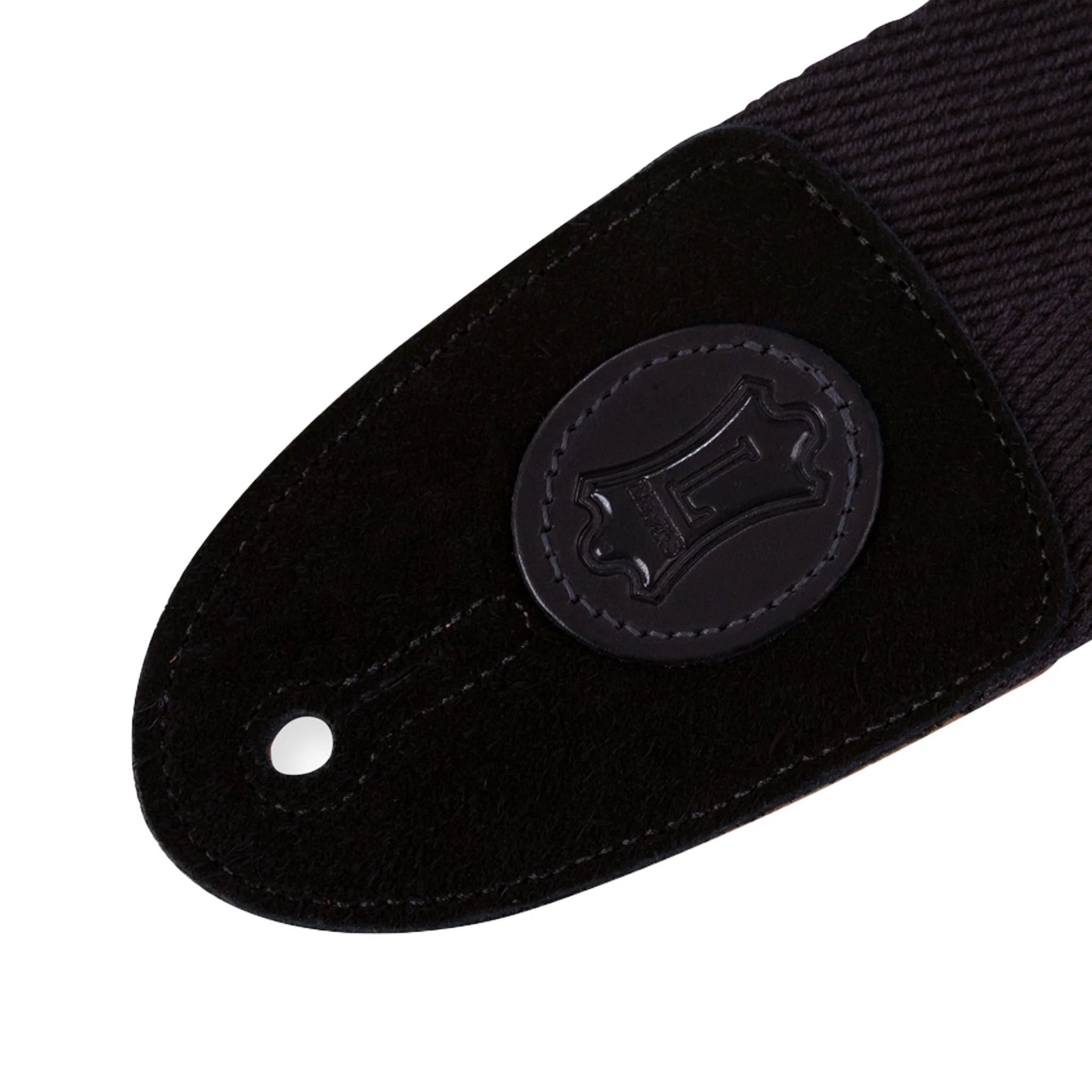 Levy's MSSC8 2inch Cotton Guitar Strap, Black - Image 2