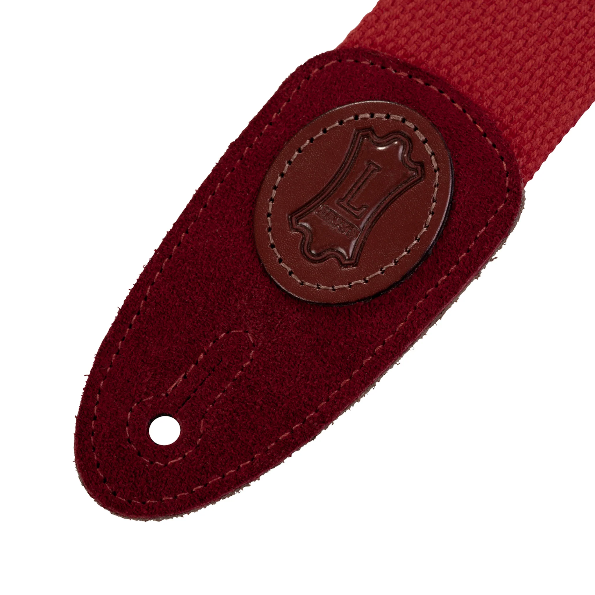 Levy's MSSC8 2inch Cotton Guitar Strap, Red - Image 2
