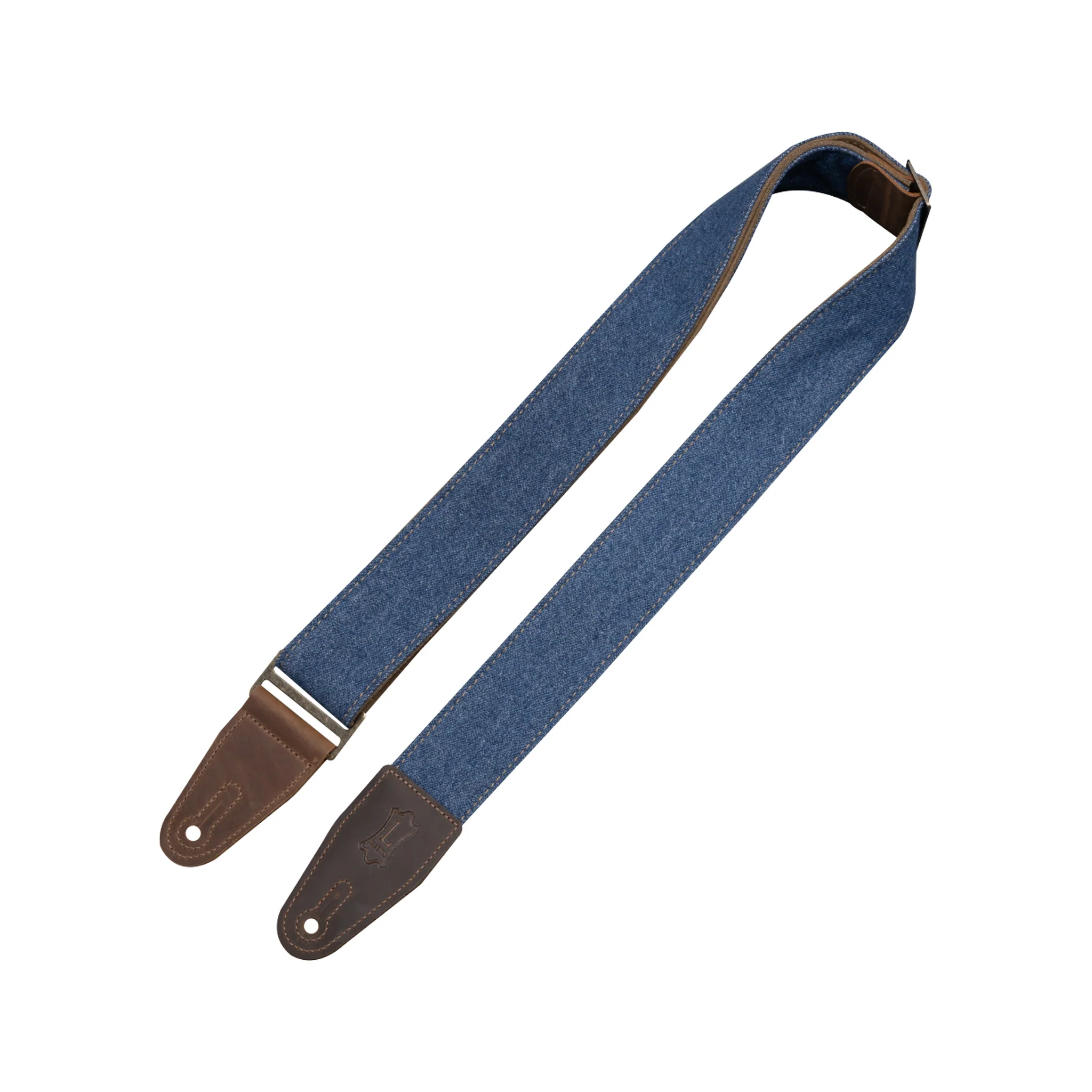 Levys Leathers Denim 2 Inch Guitar Strap, Blue - Image 2
