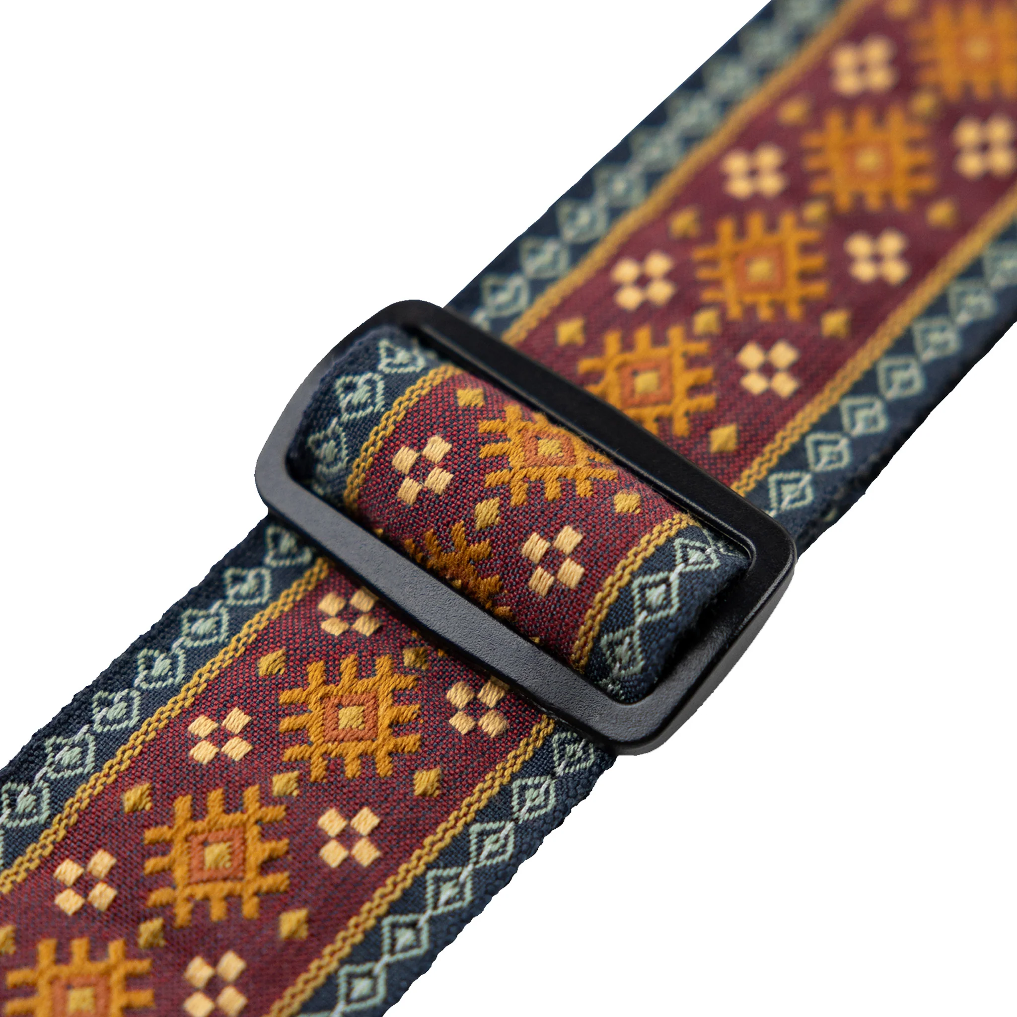 Levys M8HT-26 Original Hootenanny Jacquard Weave Guitar Straps, Red - Image 2