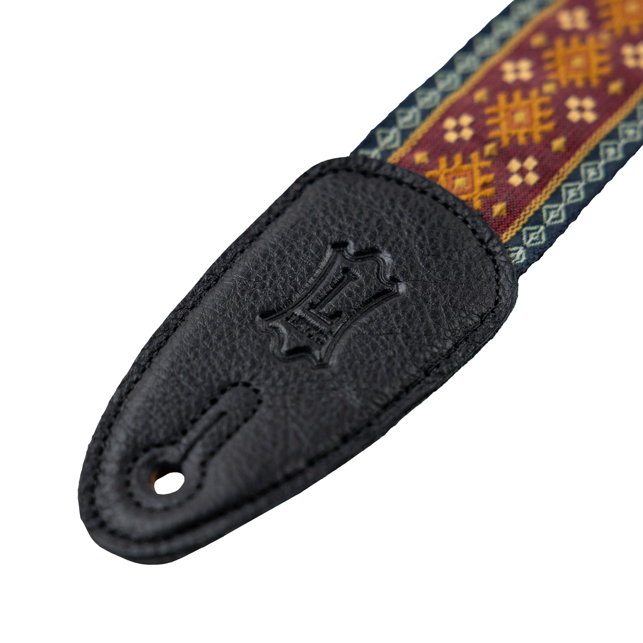 Levys M8HT-26 Original Hootenanny Jacquard Weave Guitar Straps, Red - Image 4