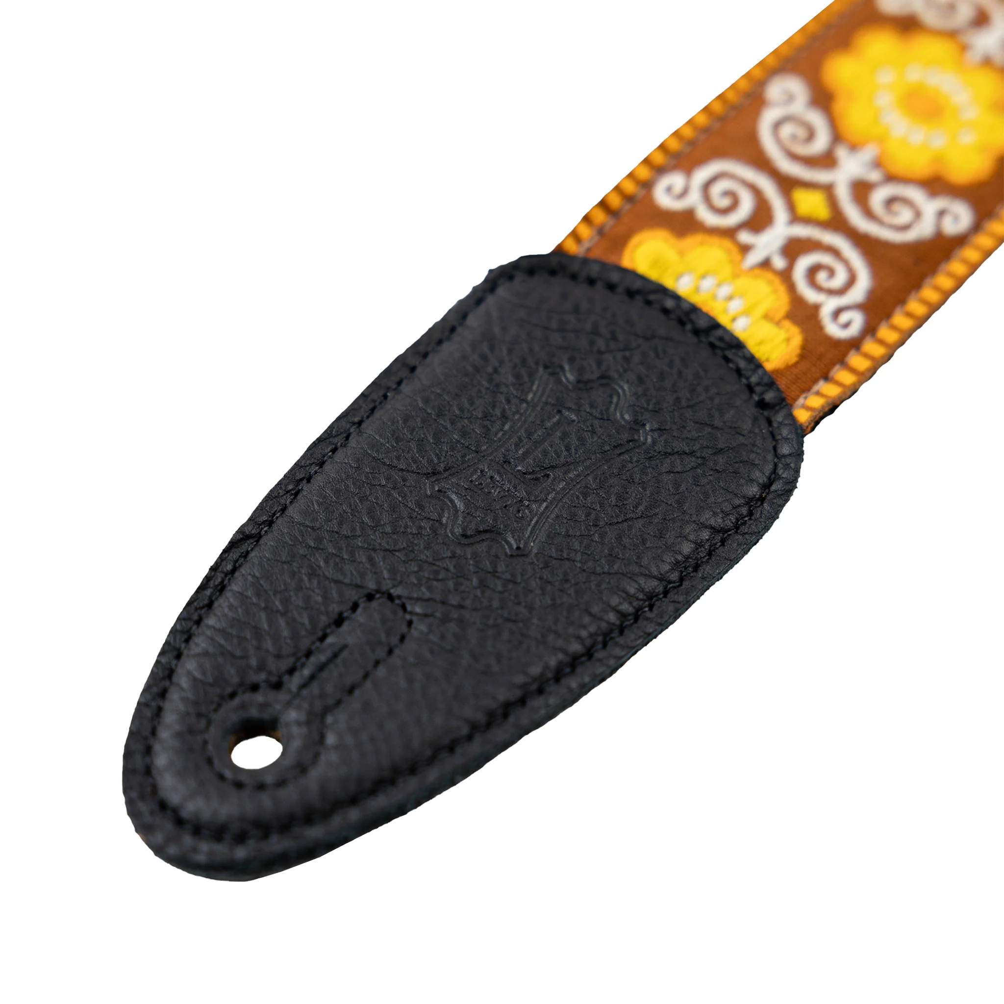 Levys M8HT-27 Original Hootenanny Jacquard Weave Guitar Straps, Yellow - Image 4