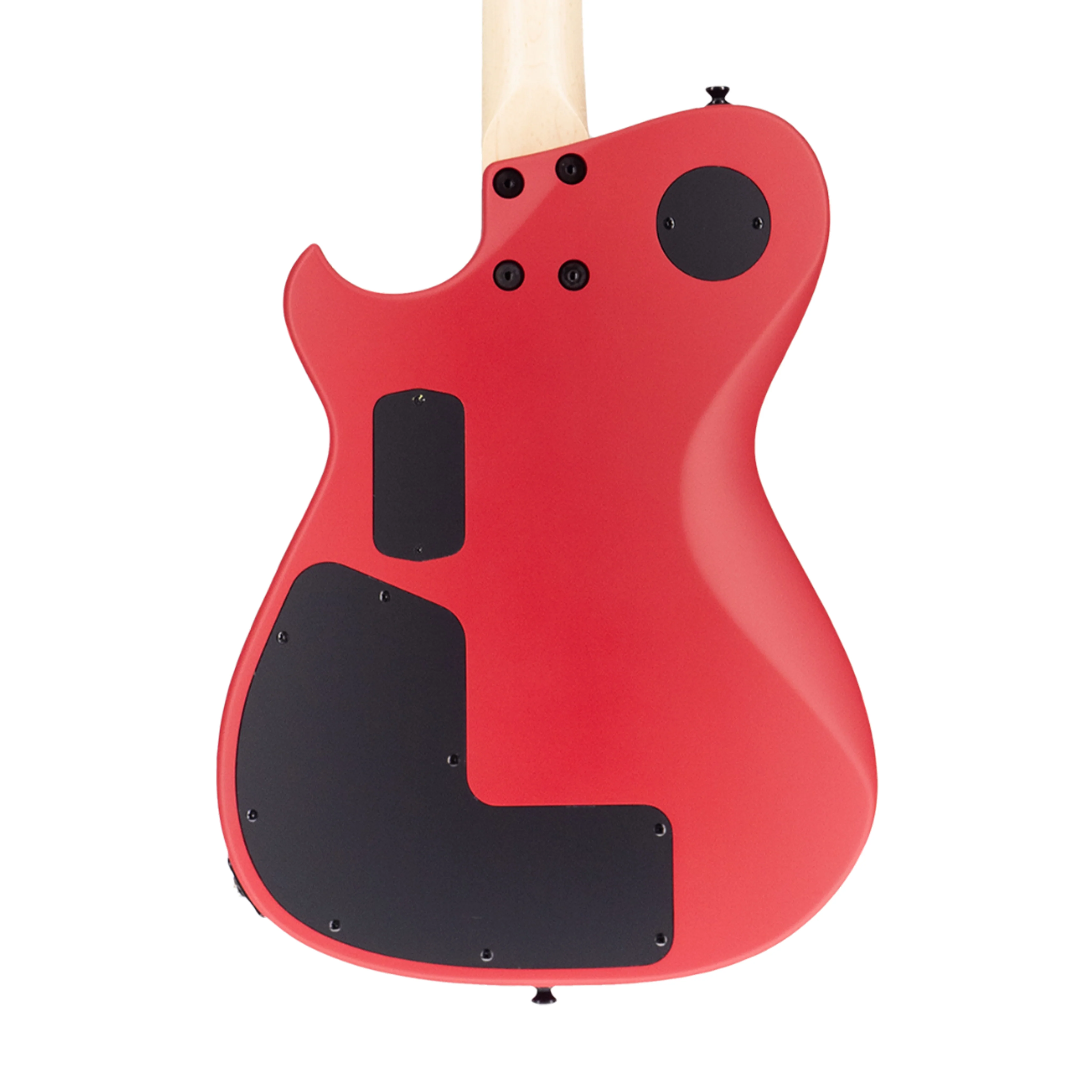 Manson Guitar Works MB-1 New Era Sustainiac and Fuzz Factory Electric Guitar, Ebony FB, Satin Fire Red - Image 4
