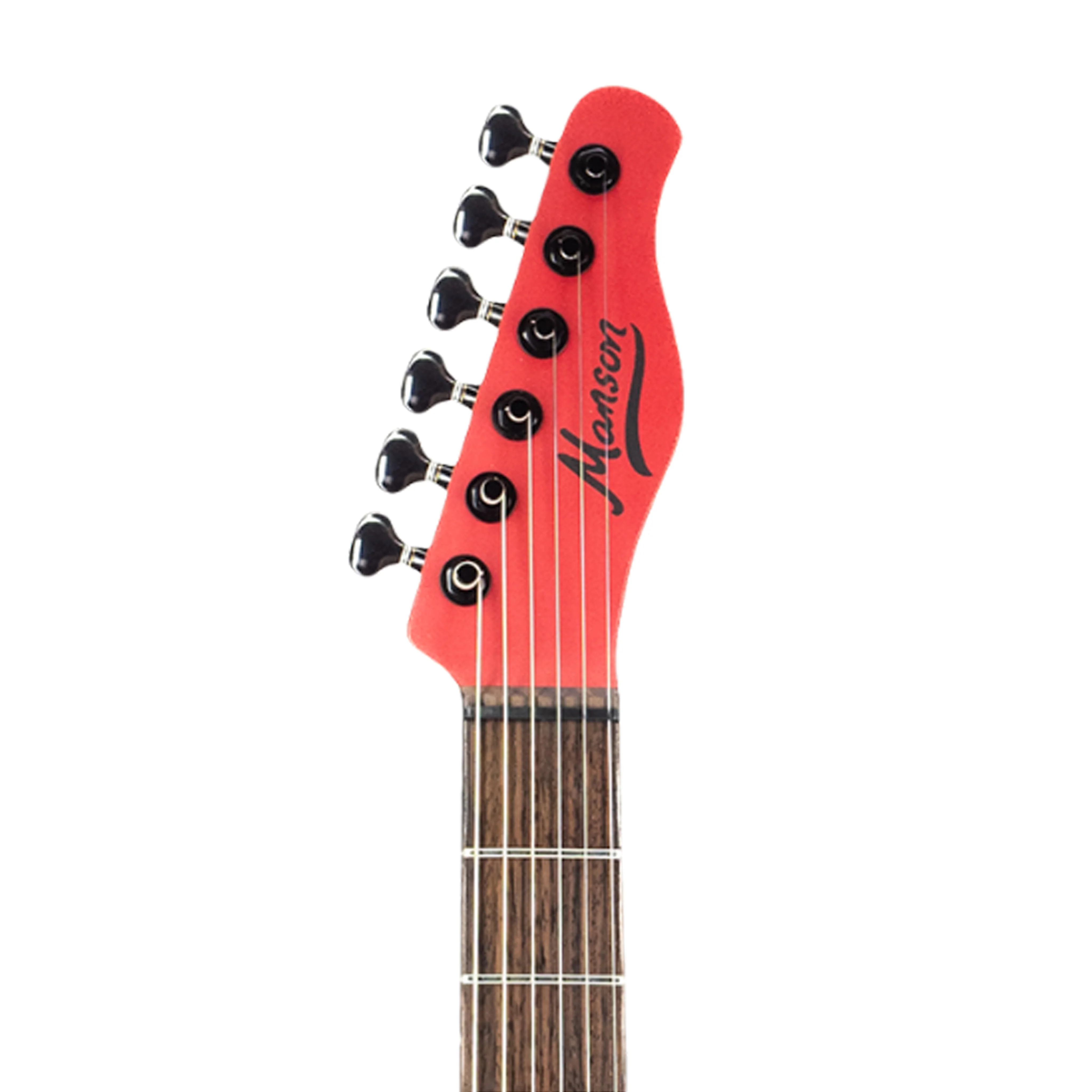 Manson Guitar Works MB-1 New Era Sustainiac and Fuzz Factory Electric Guitar, Ebony FB, Satin Fire Red - Image 6