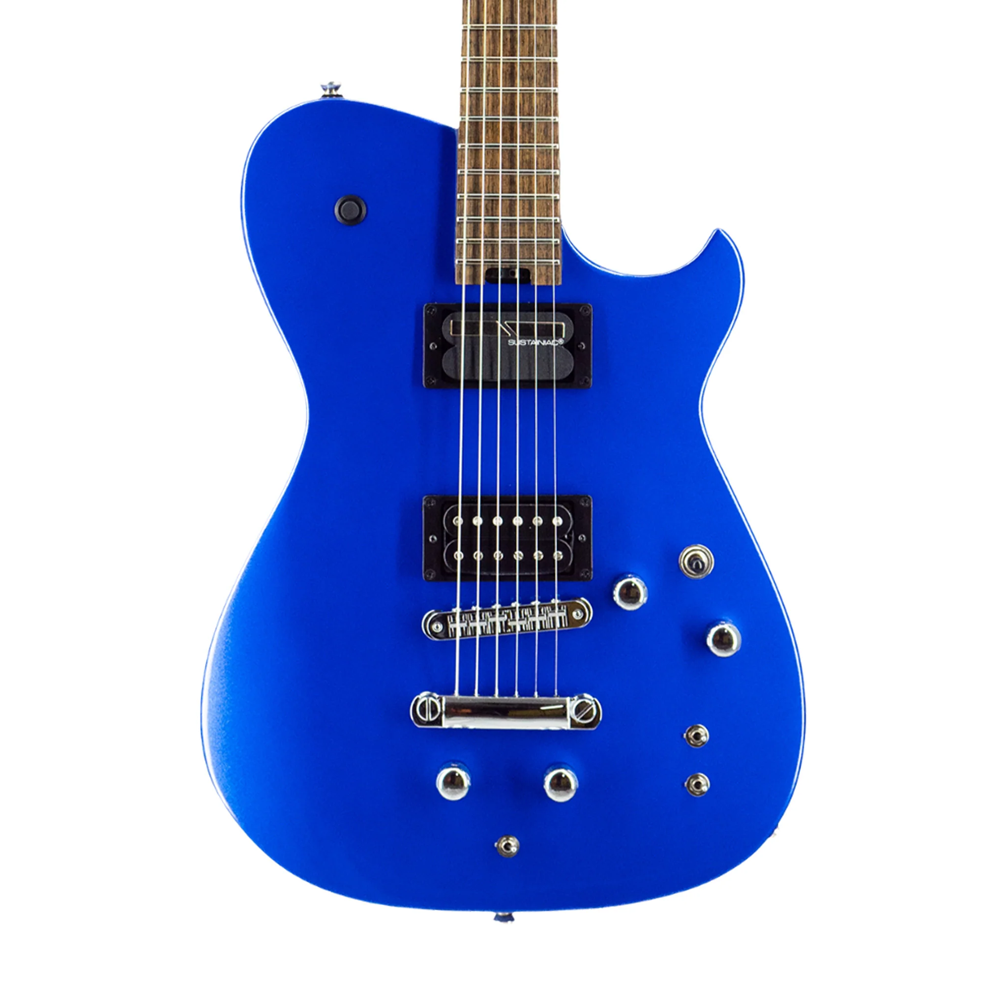 Manson Guitar Works Meta Series MBM-2 Sustainiac/Fuzz Factory Electric Guitar, Meta Blue - Image 3