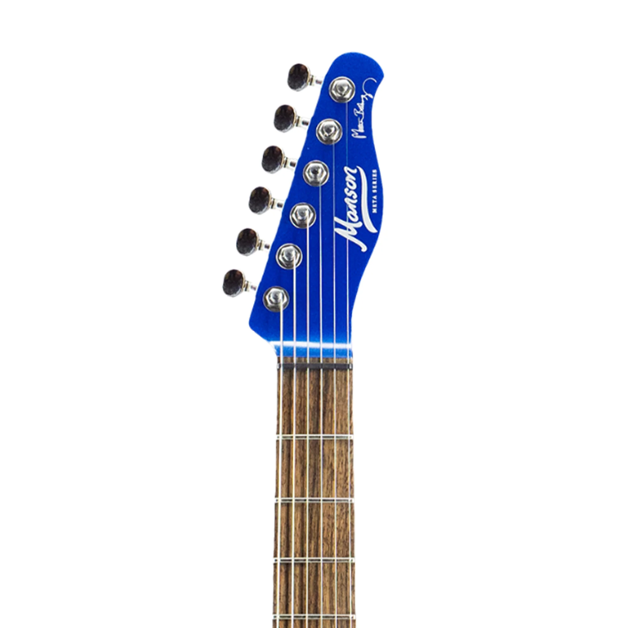 Manson Guitar Works Meta Series MBM-2 Sustainiac/Fuzz Factory Electric Guitar, Meta Blue - Image 5