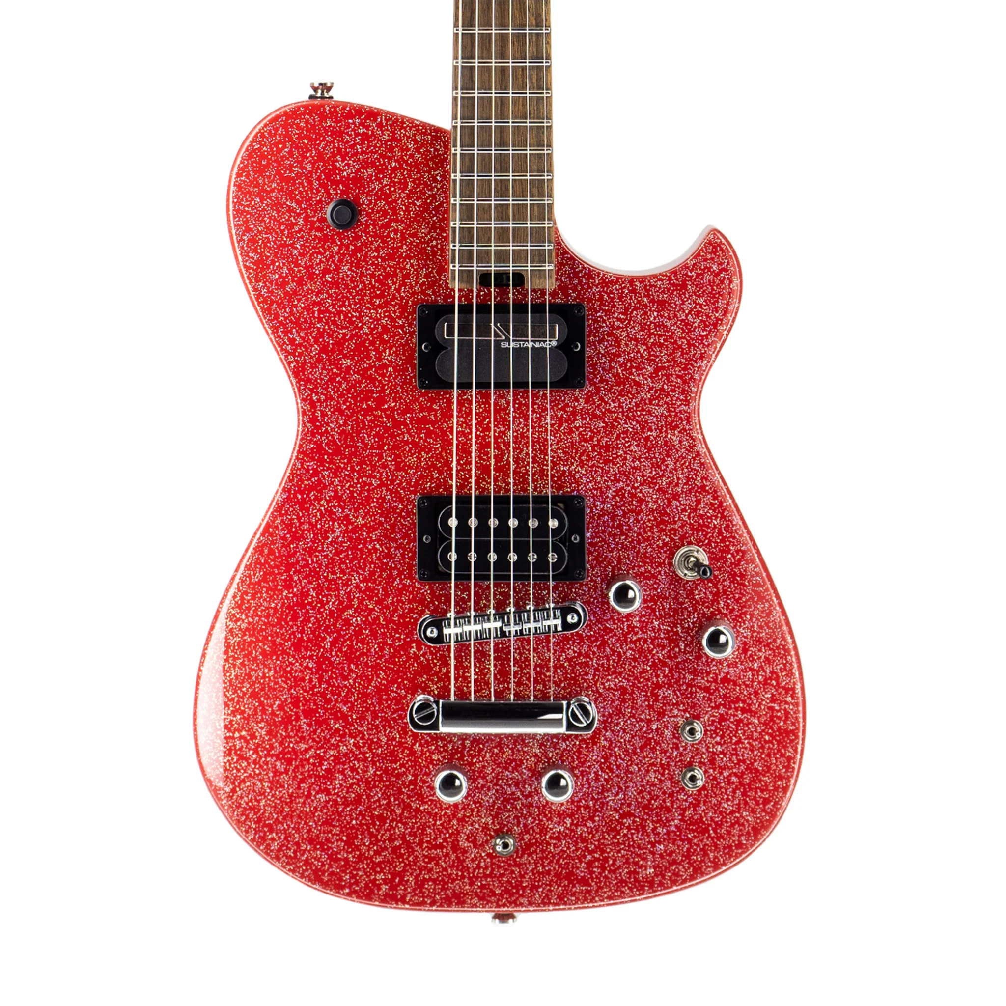 Manson Guitar Works Meta Series MBM-2 Sustainiac/Fuzz Factory Electric Guitar, Red Sparkle - Image 3