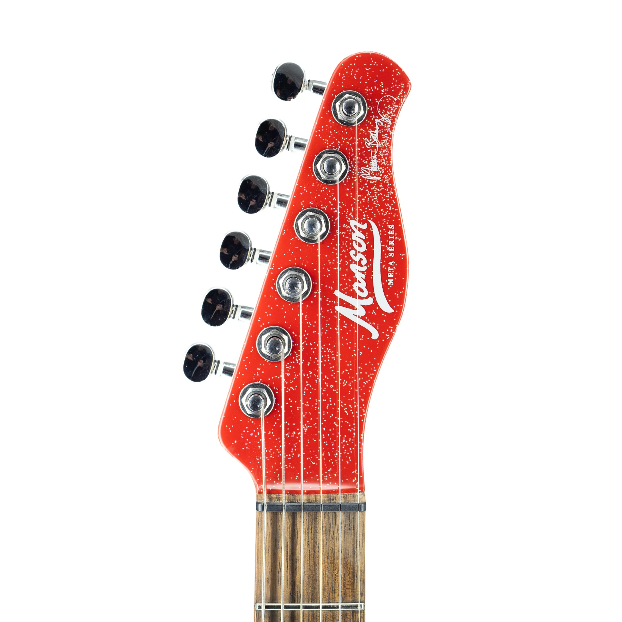 Manson Guitar Works Meta Series MBM-2 Sustainiac/Fuzz Factory Electric Guitar, Red Sparkle - Image 5