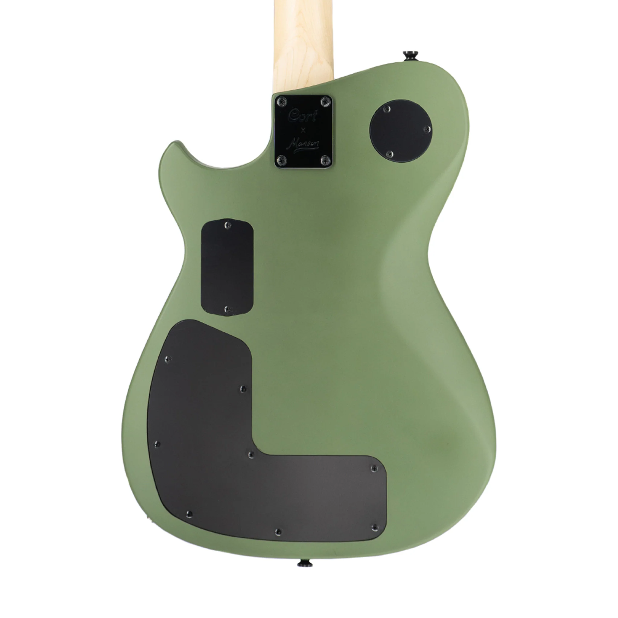 Manson Guitar Works Meta Series MBM-2 Sustainiac/Fuzz Factory Electric Guitar, Satin Olive Green - Image 4