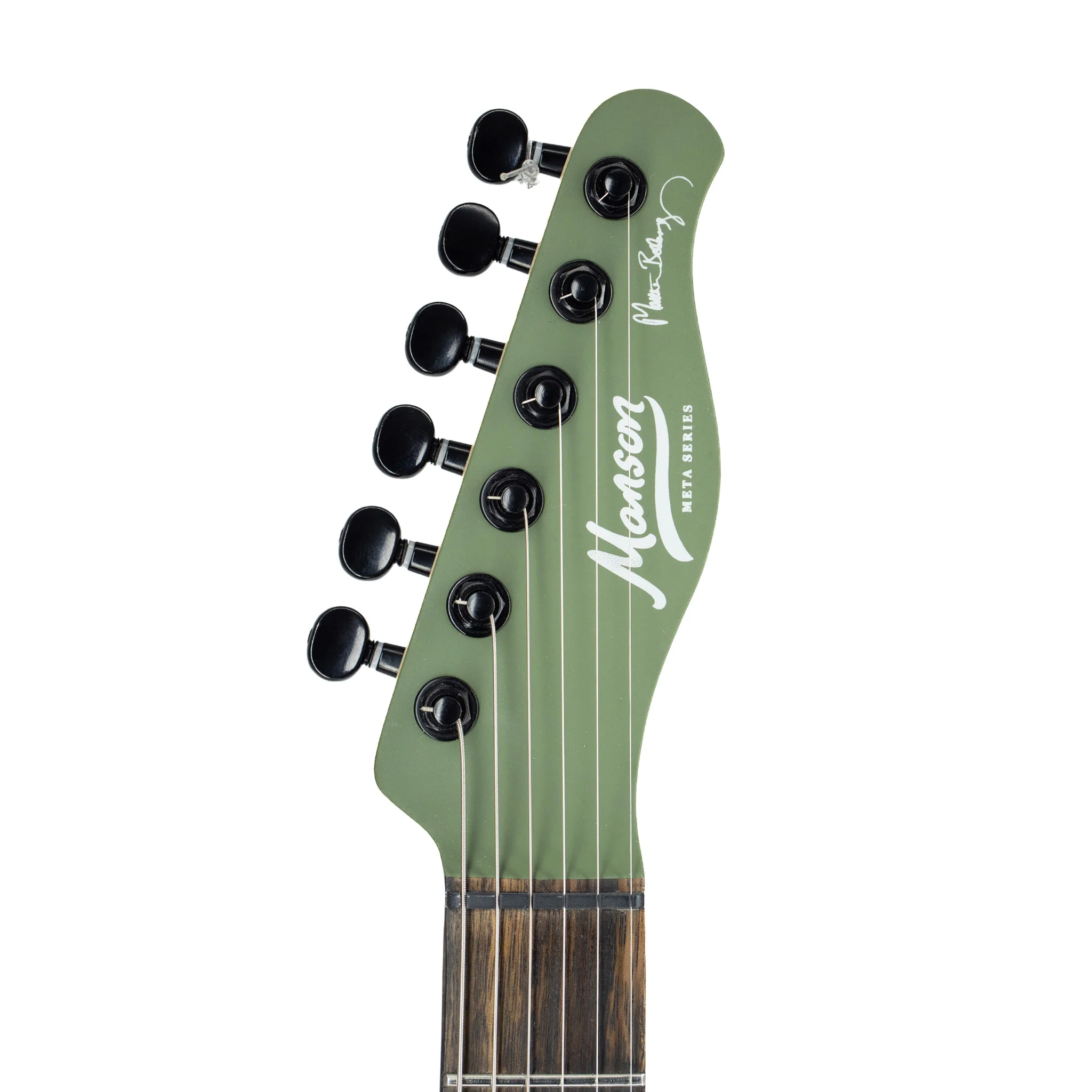 Manson Guitar Works Meta Series MBM-2 Sustainiac/Fuzz Factory Electric Guitar, Satin Olive Green - Image 5