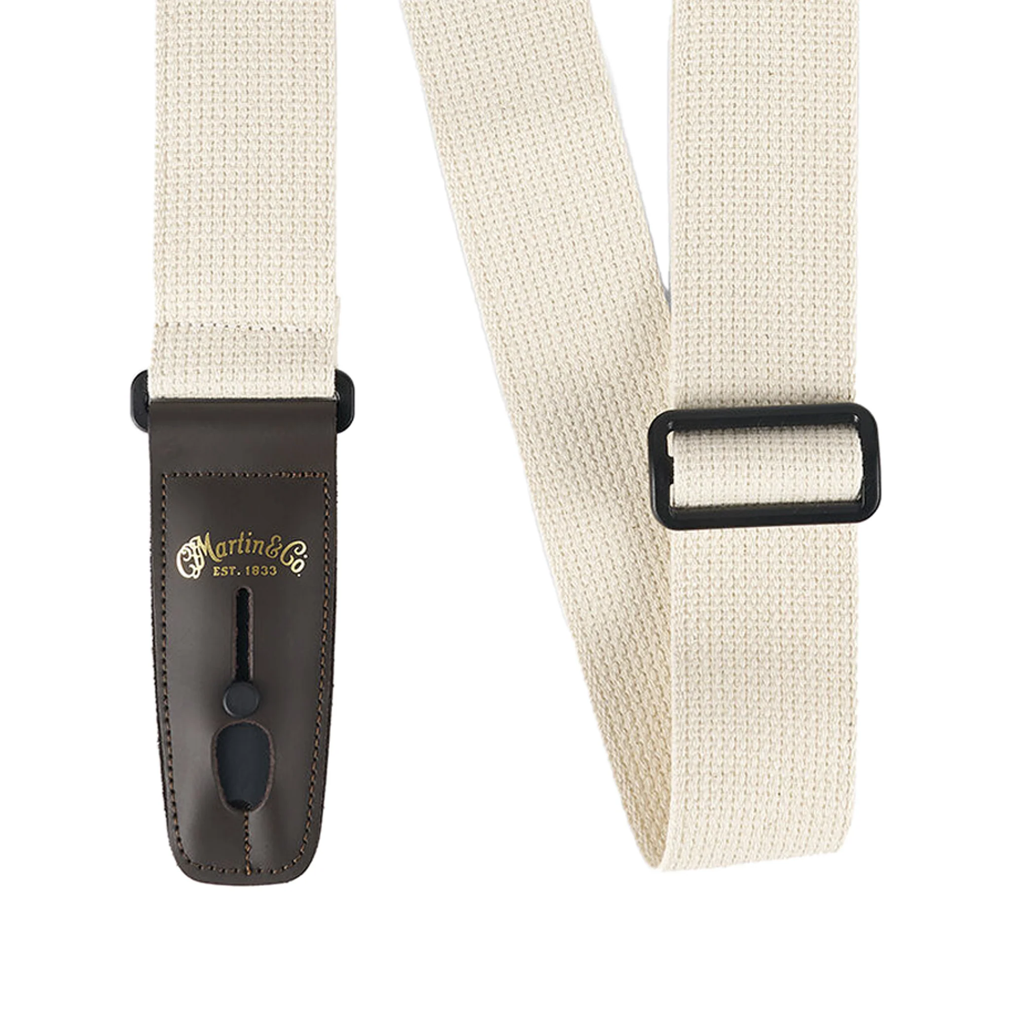 Martin 18A0140 Cotton Weave Lock-it Guitar Strap, Cream - Image 2