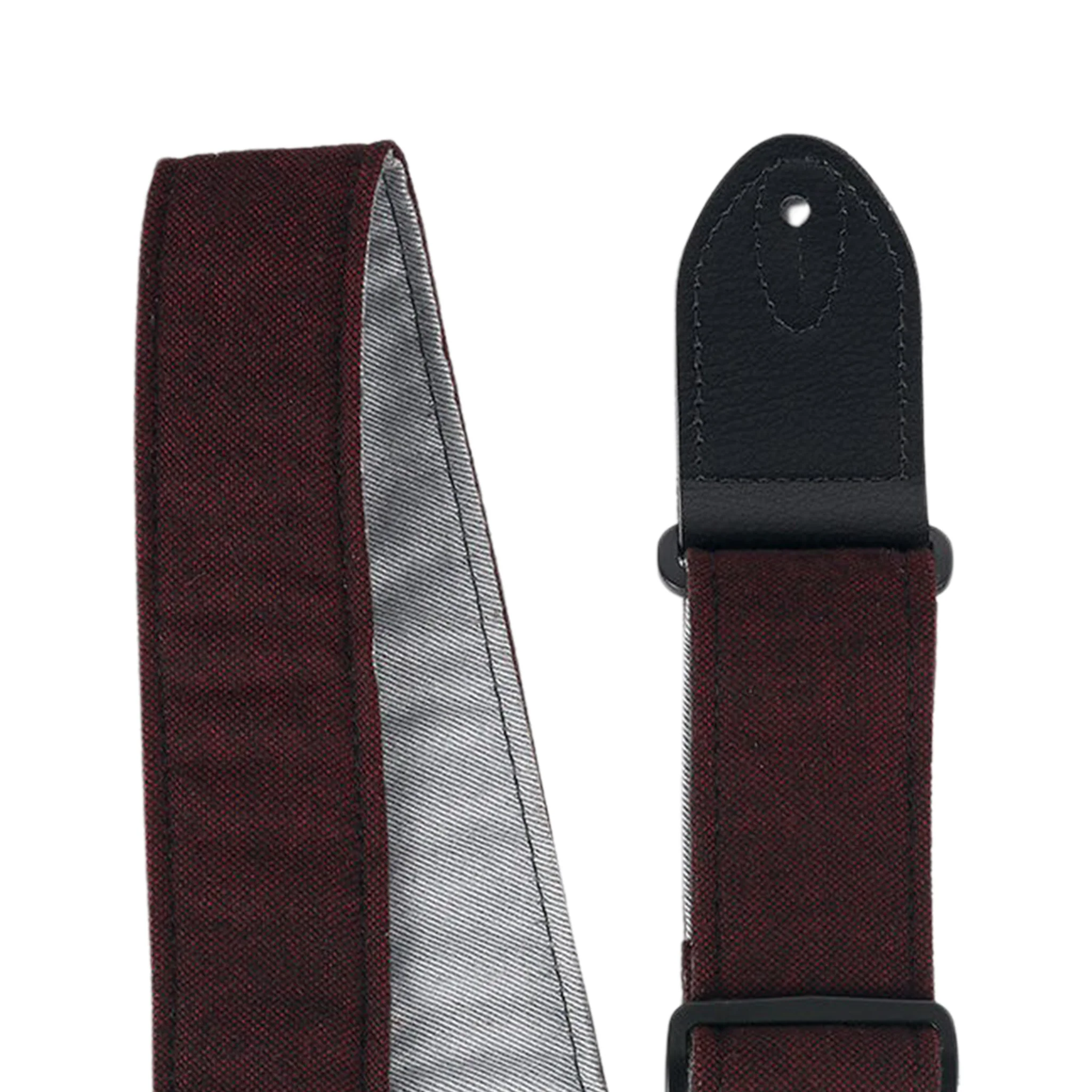 Martin 18A0149 Sea Wool Guitar Strap, Burgundy Tweed - Image 3