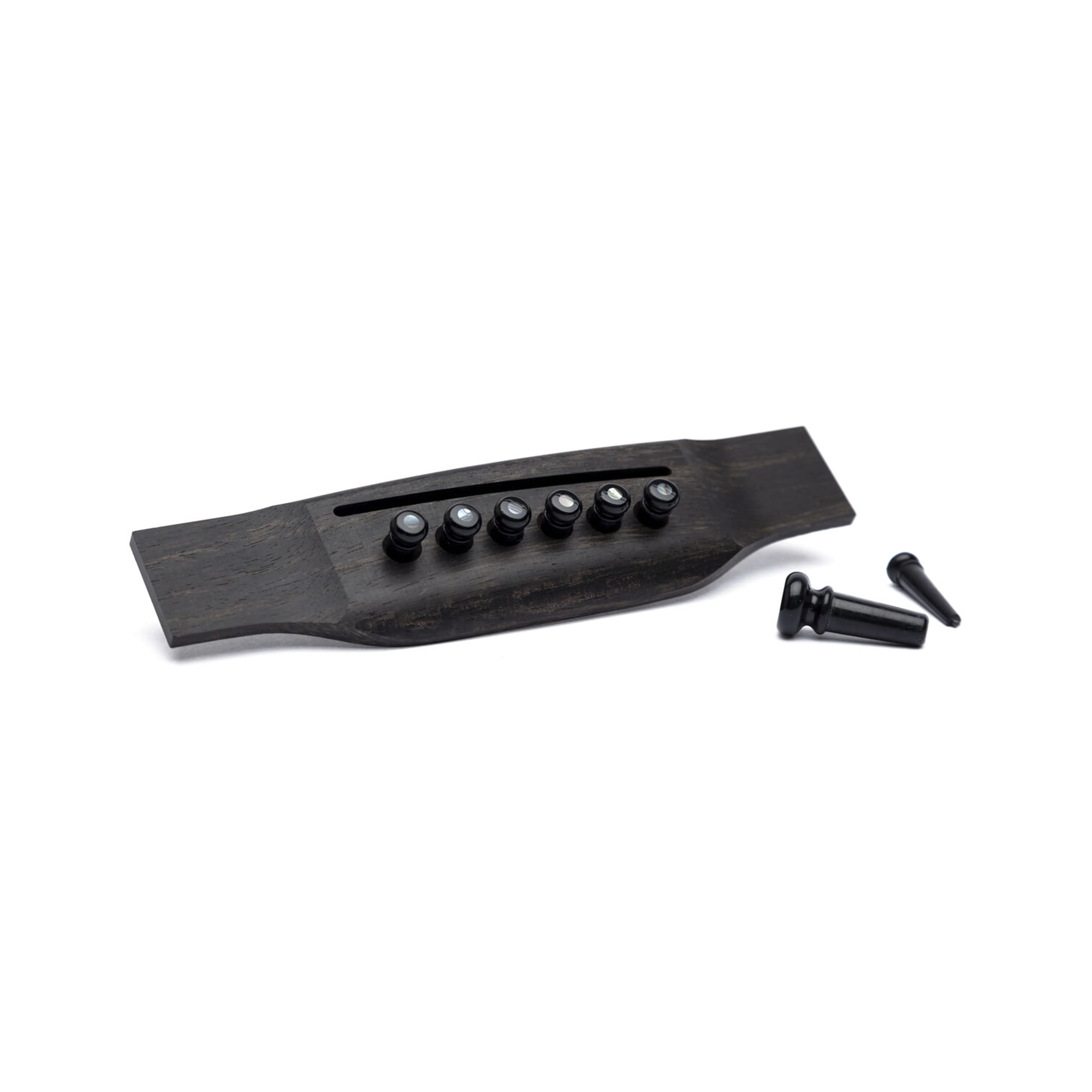 Martin 18APP42 Pearl Inlaid Bridge & Endpins, Black, Set of 8 - Image 2