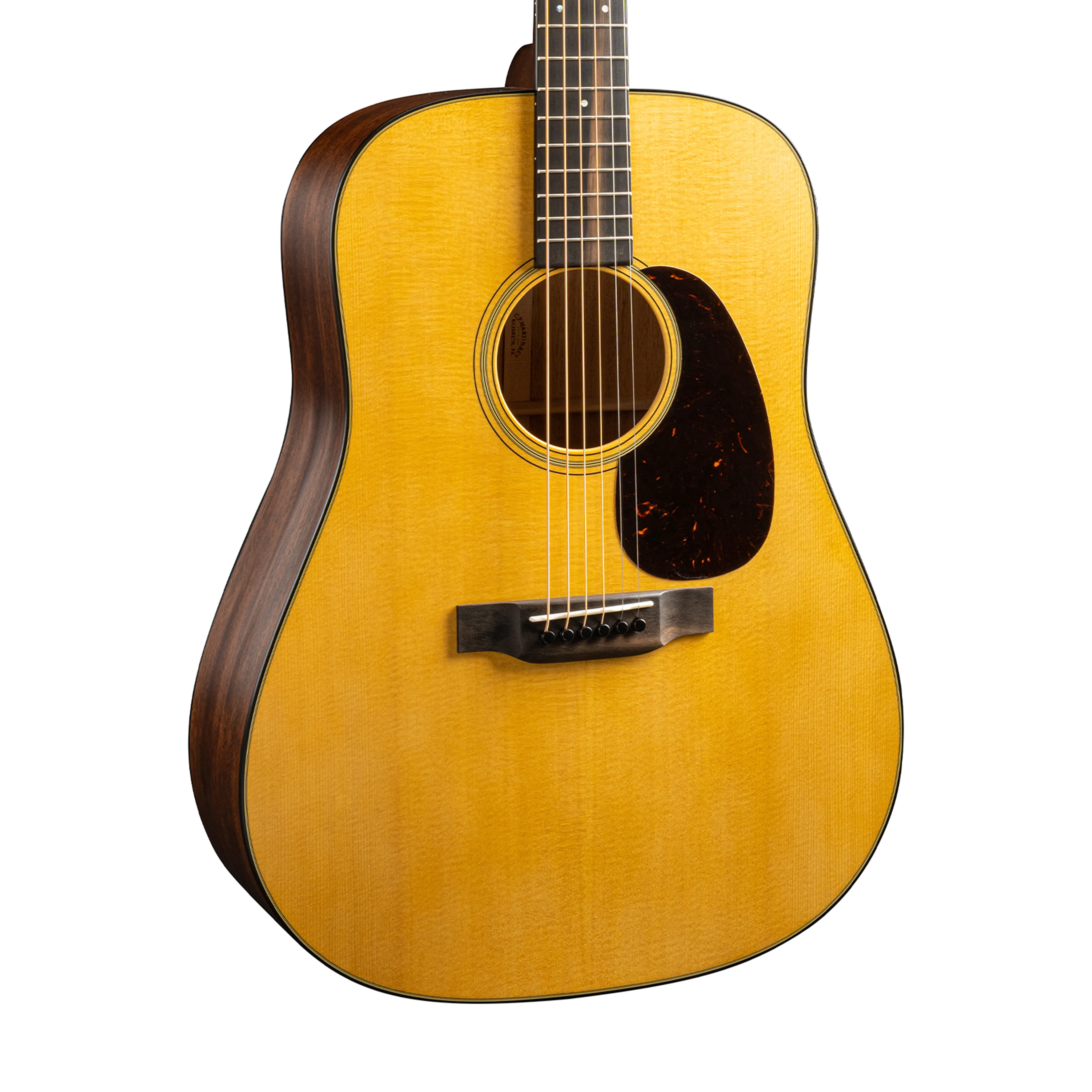 Martin D-18 Satin Acoustic Guitar w/Case, Satin Natural - Image 3