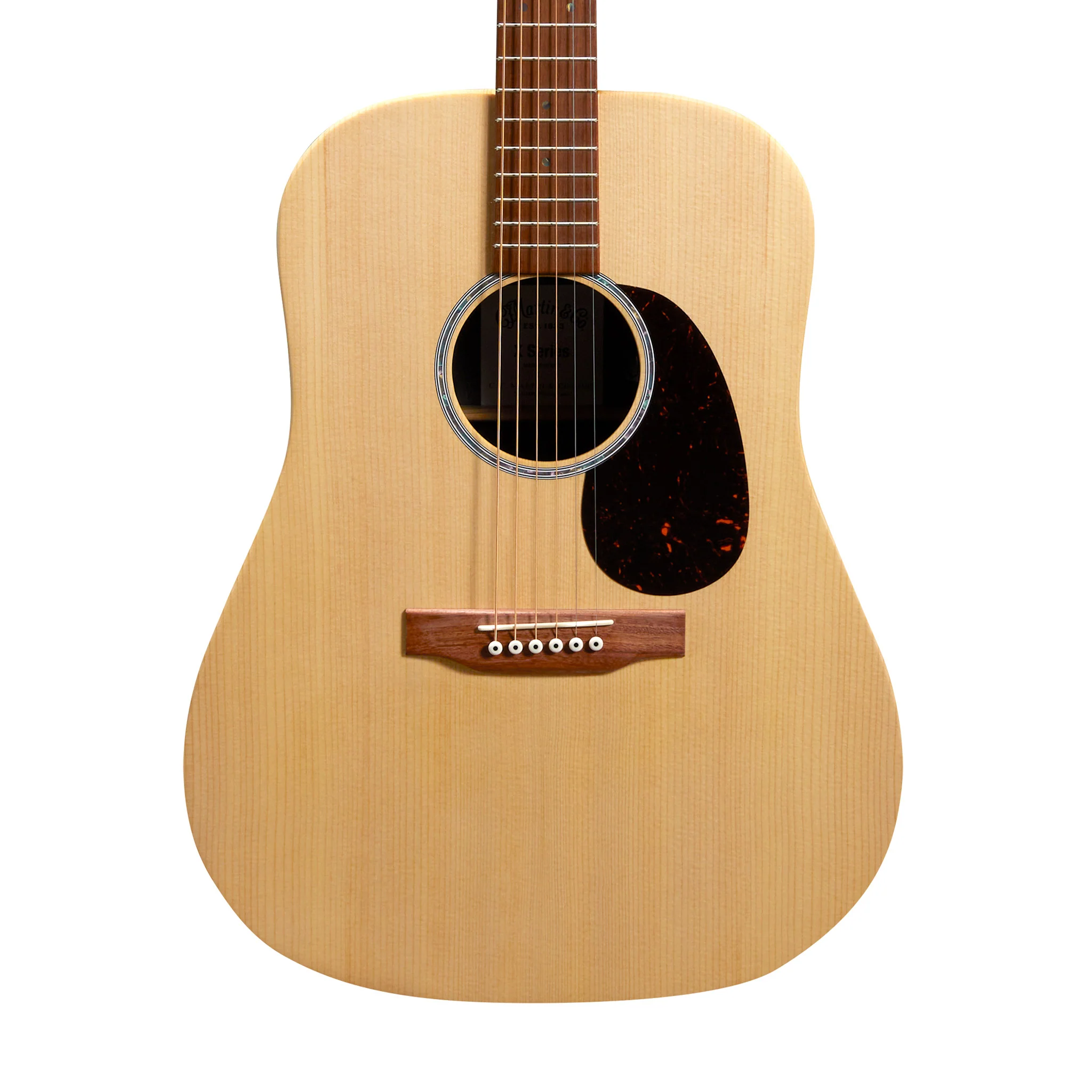 Martin D-X2E Dreadnought Acoustic-Electric Guitar w/Bag, Figured Mahogany Pattern - Image 4