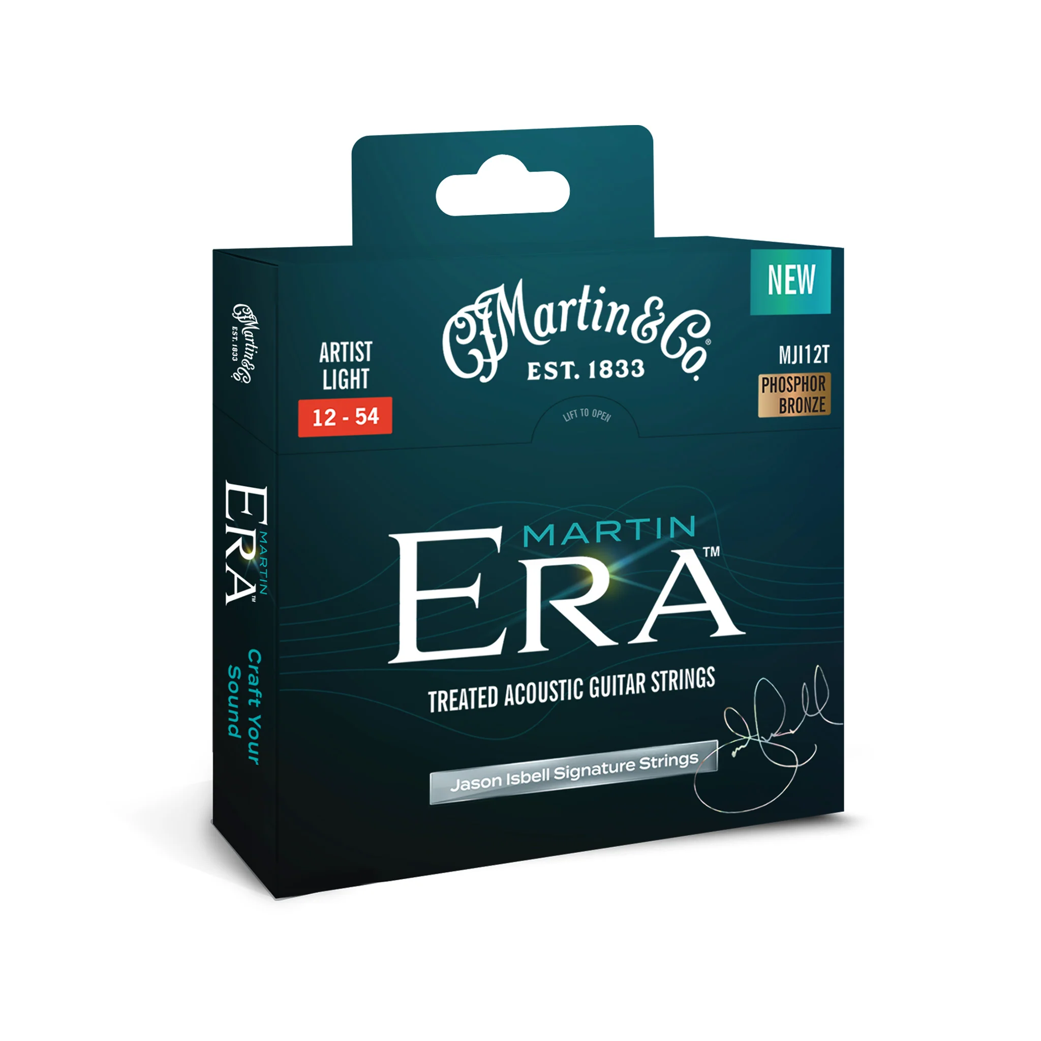 Martin Era MJI12T Treated Acoustic Guitar Strings, Artist Light, 12-54 - Image 2