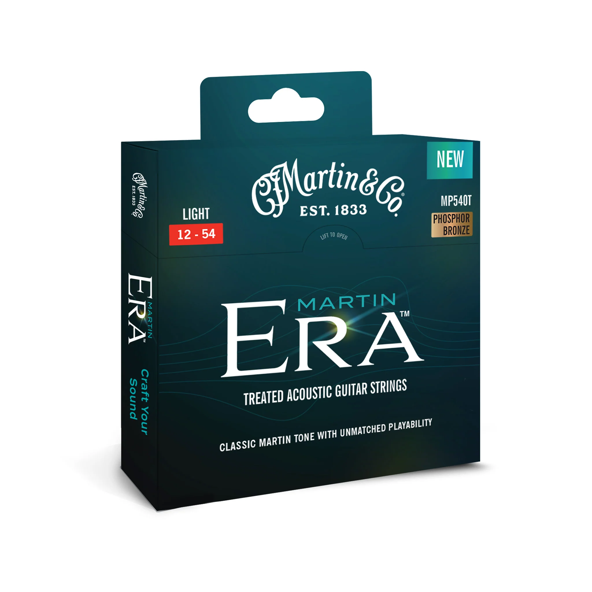 Martin Era MP540T Treated Acoustic Guitar Strings, Light, 12-54 - Image 2