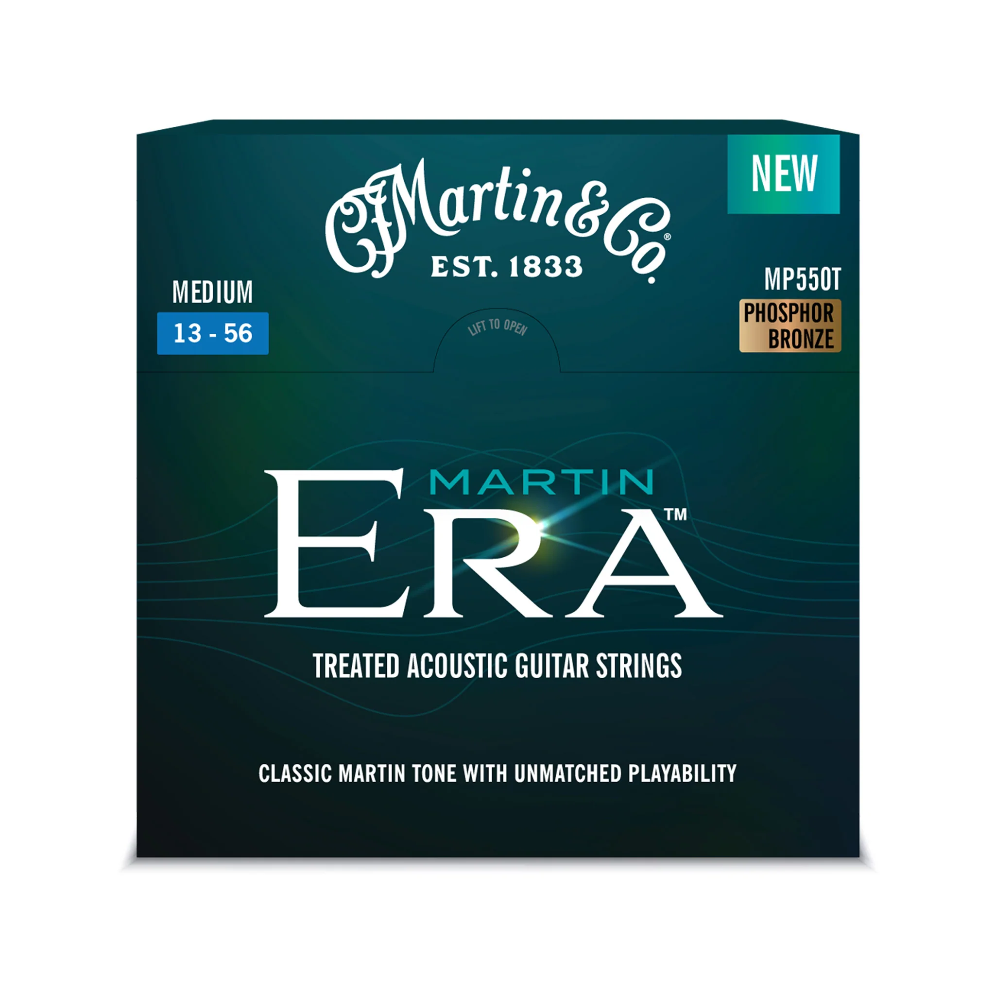 Martin Era MP550T Treated Acoustic Guitar Strings, Medium, 13-56